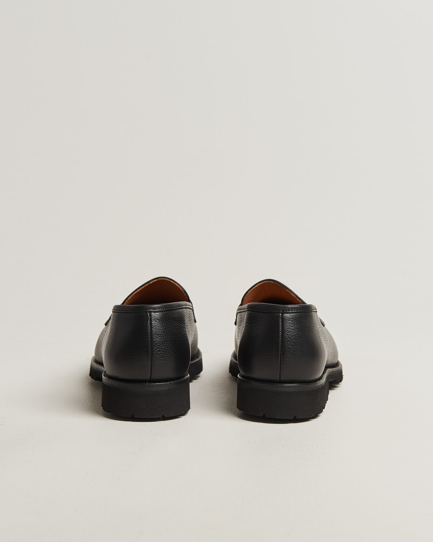 Herren | Loafer | Myrqvist | Stenhammar II Vibram Loafer Black Grained Calf