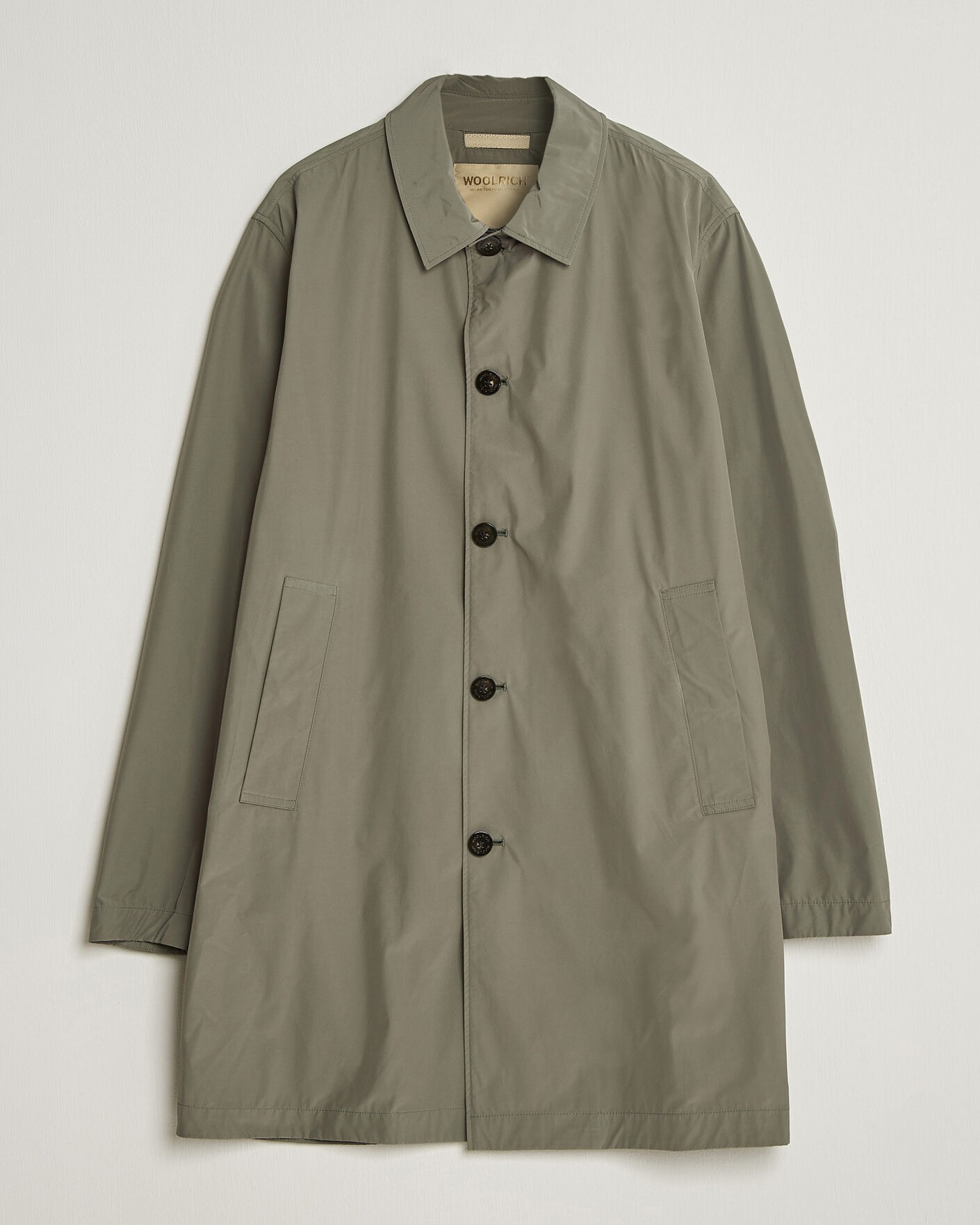 Herren | Jacken | Woolrich | Urban Nylon Water Repelent Carcoat Smokey Olive