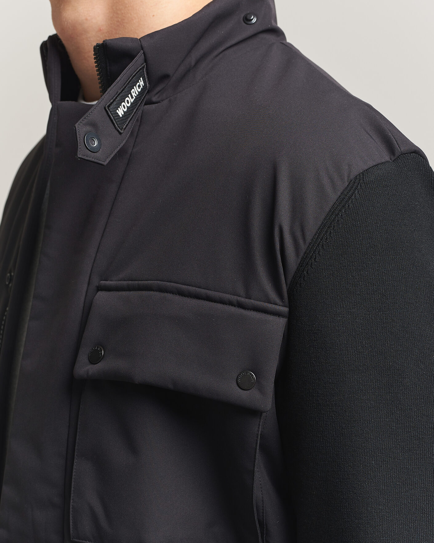 Herren | Jacken | Woolrich | Two Layers Hybrid Jacket Black
