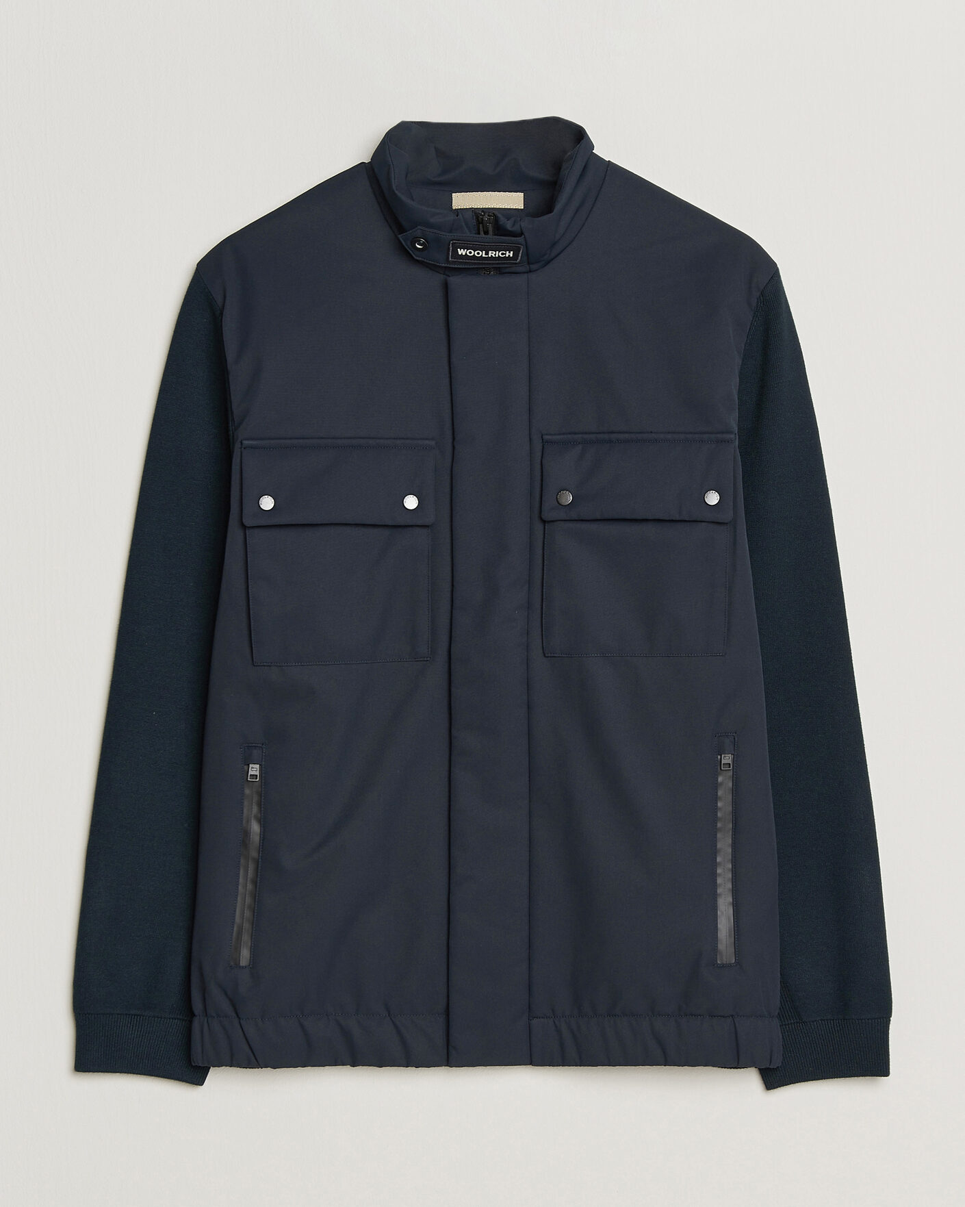 Herren | Jacken | Woolrich | Two Layers Hybrid Jacket Melton Blue
