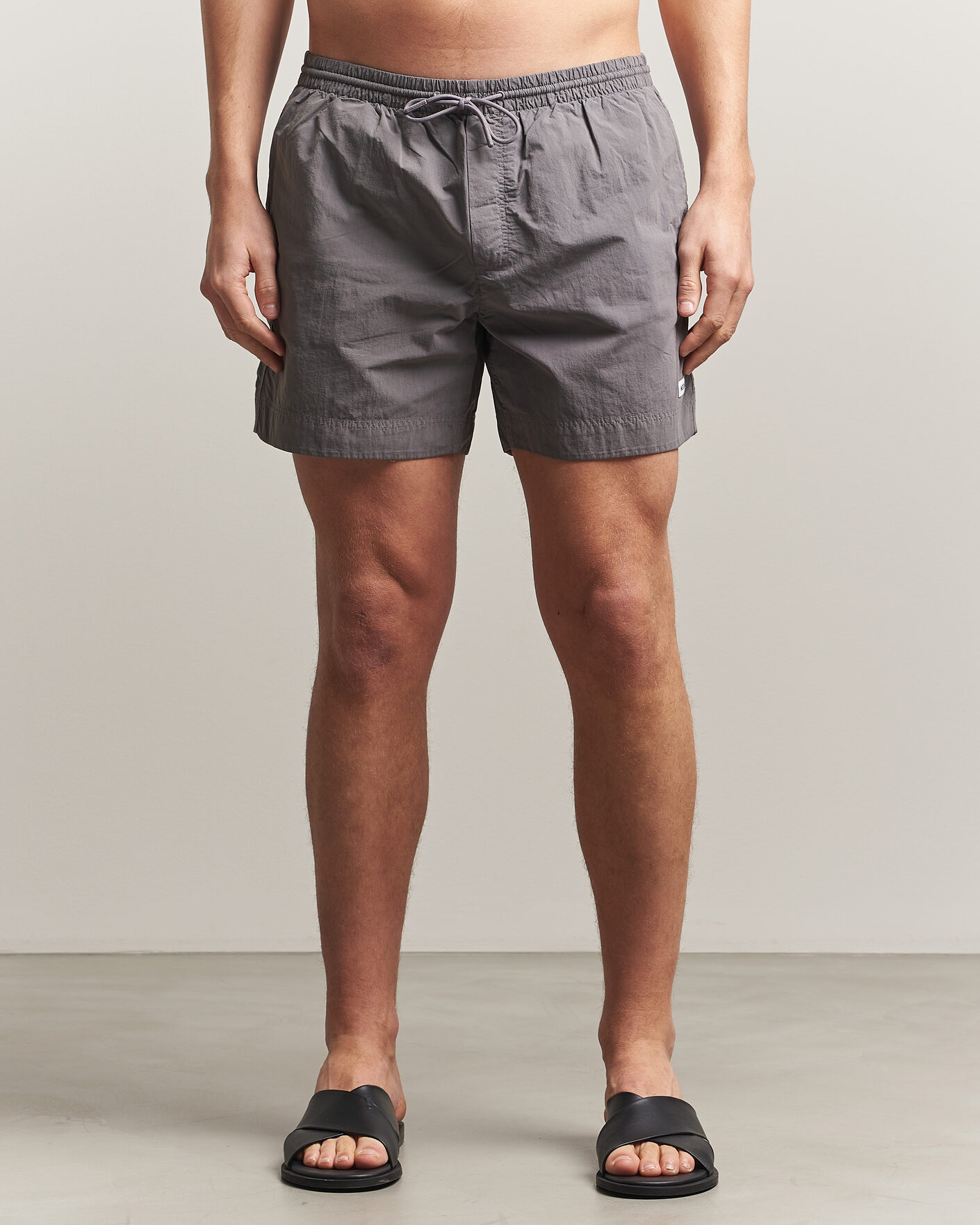 Herren | Badehosen | Woolrich | Solid Garment Dyed Swimshorts Chark