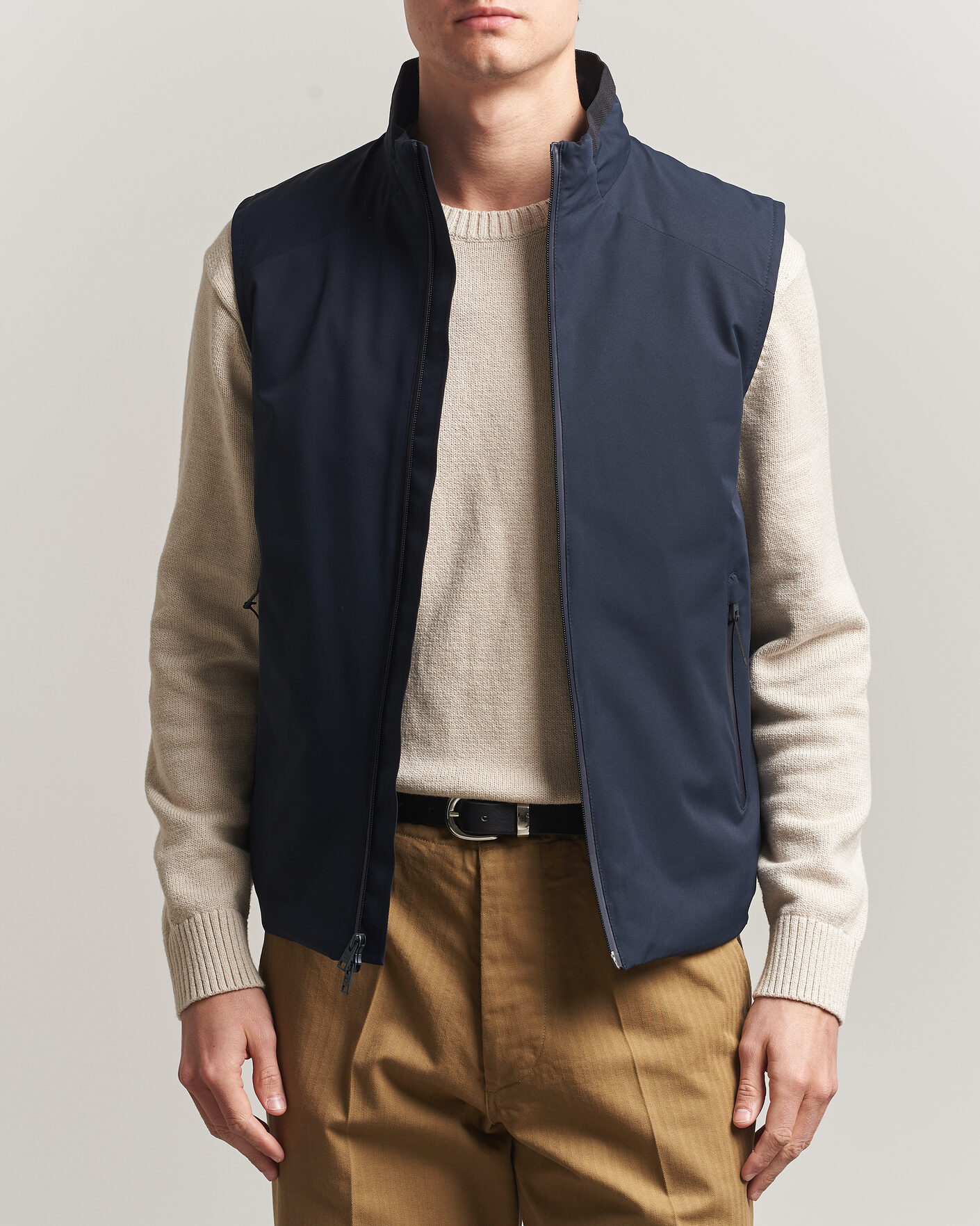 Herren | Westen | Woolrich | Two Layer Sailing Vest Melton Blue