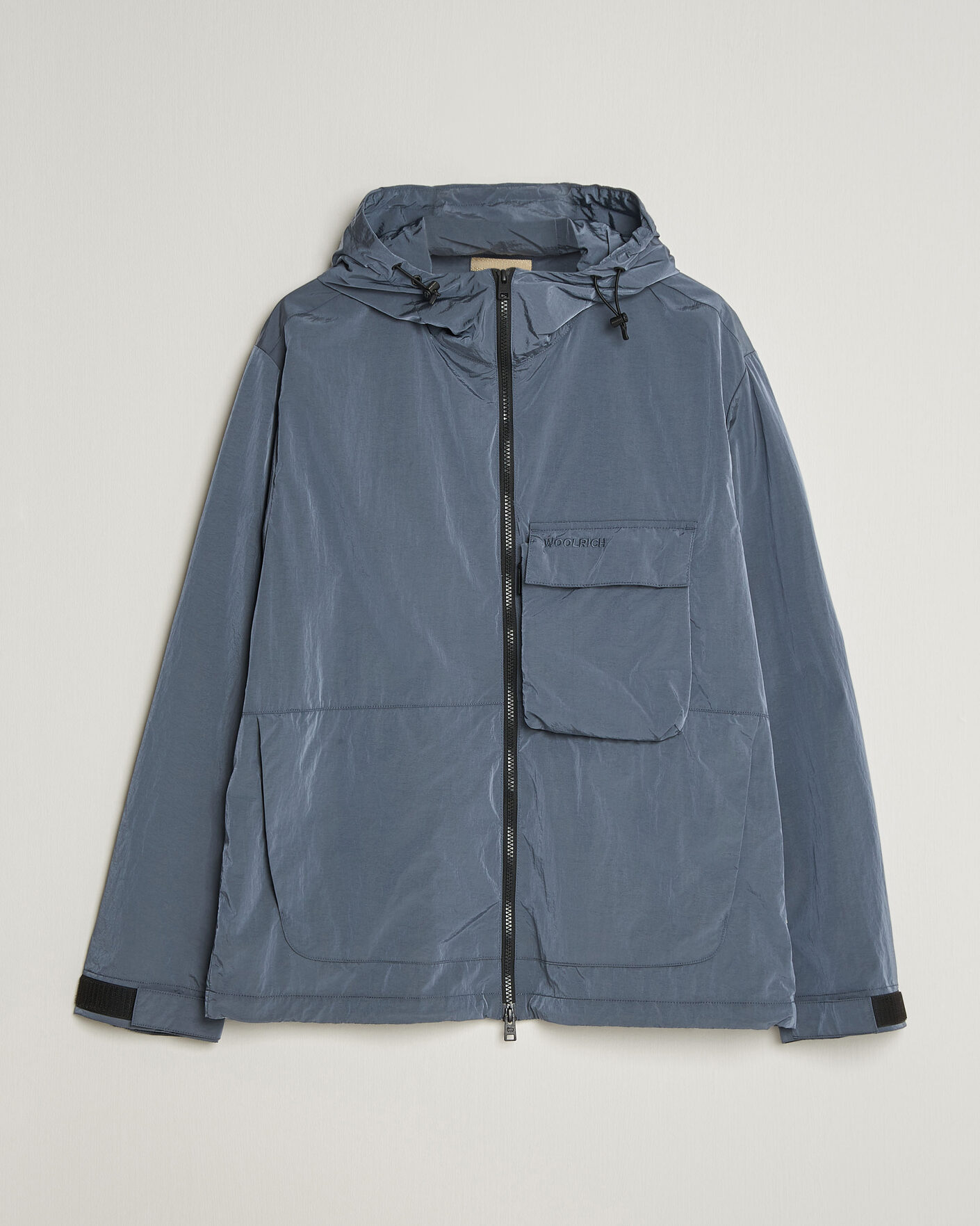 Herren | Jacken | Woolrich | Shiny Nylon Hooded Jacket Grisaille
