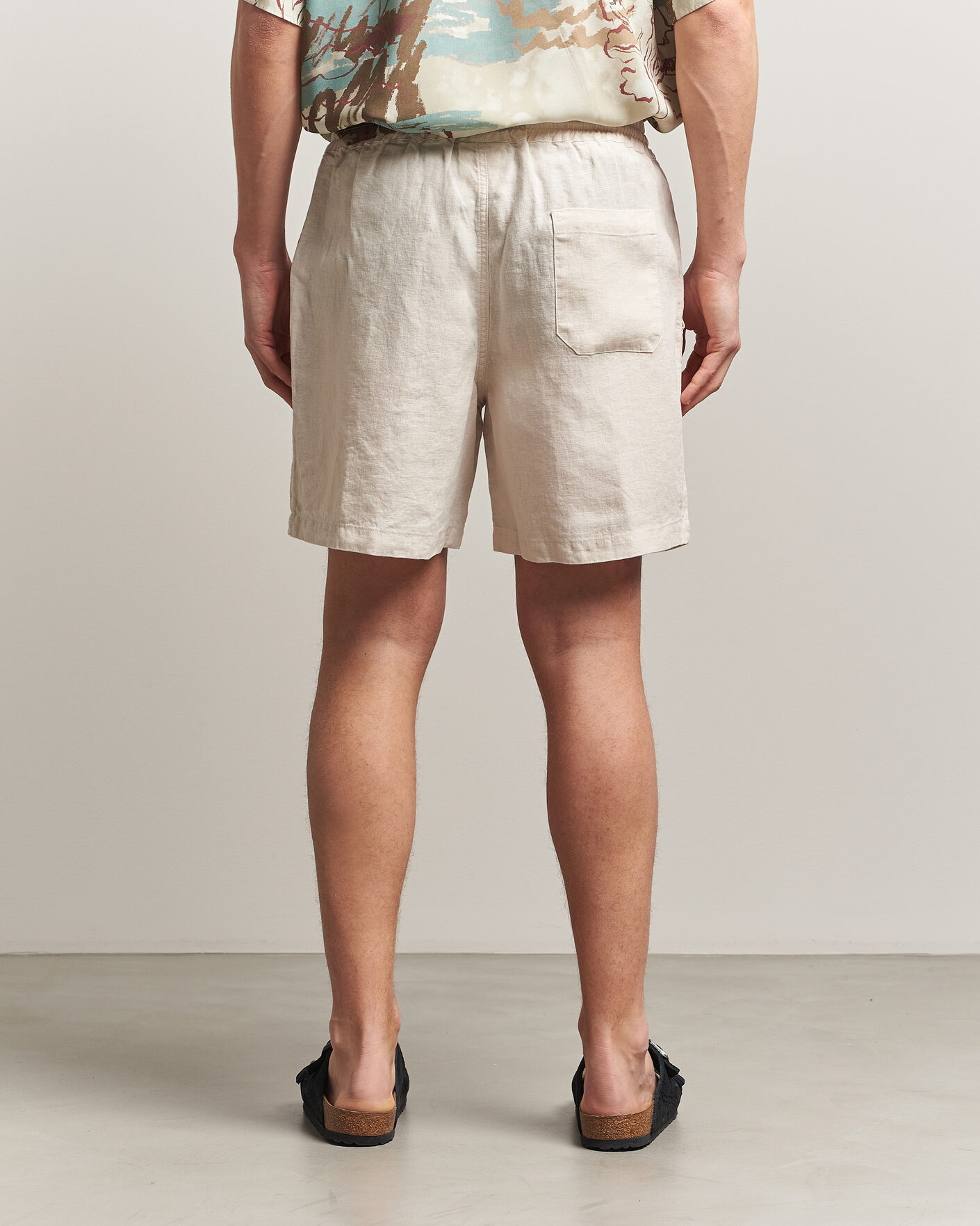 Herren | Shorts | OAS | Porto Linen Shorts Beige