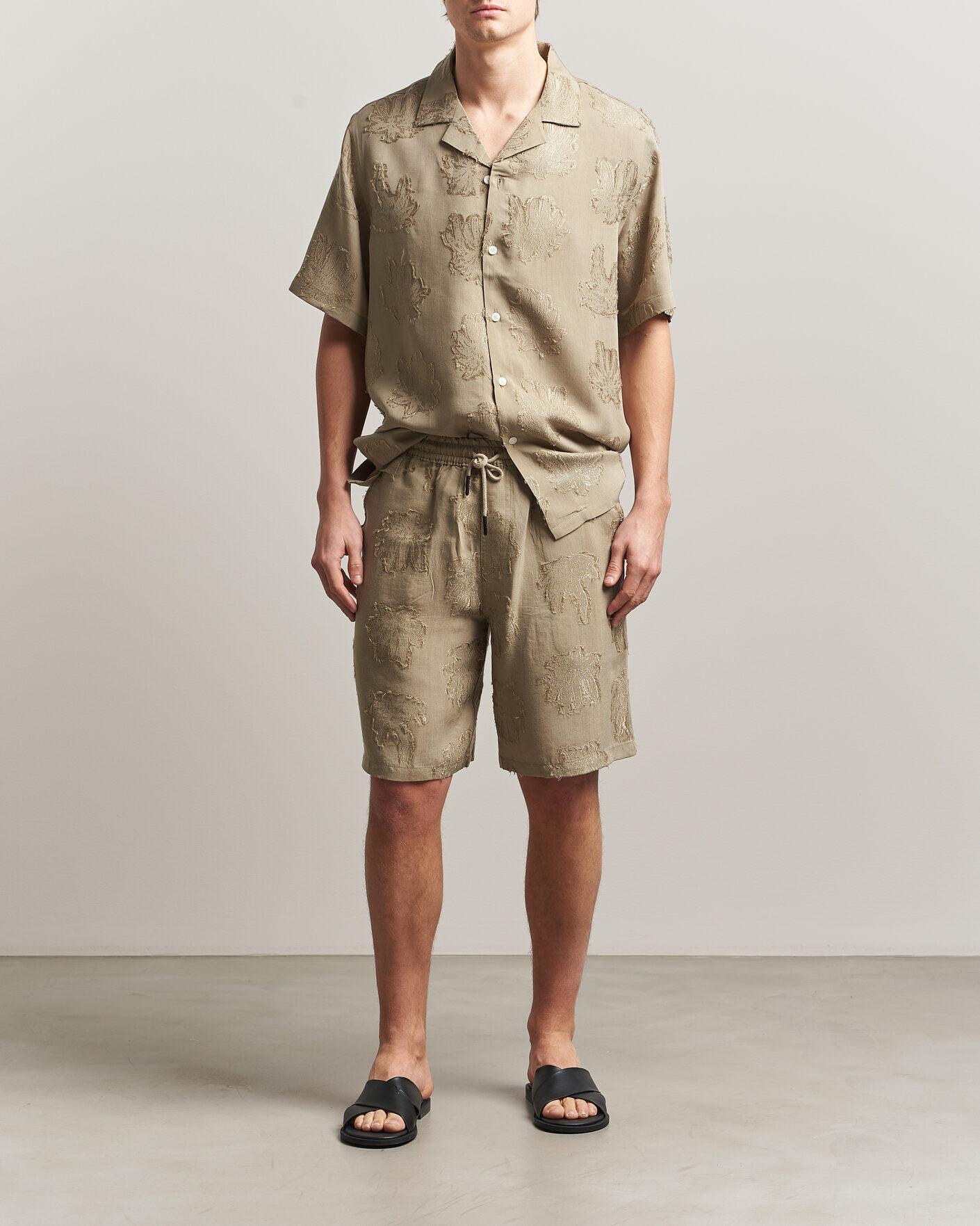 Herren | Hemden | OAS | Rocco Lyocell Short Sleeve Shirt Palmoza
