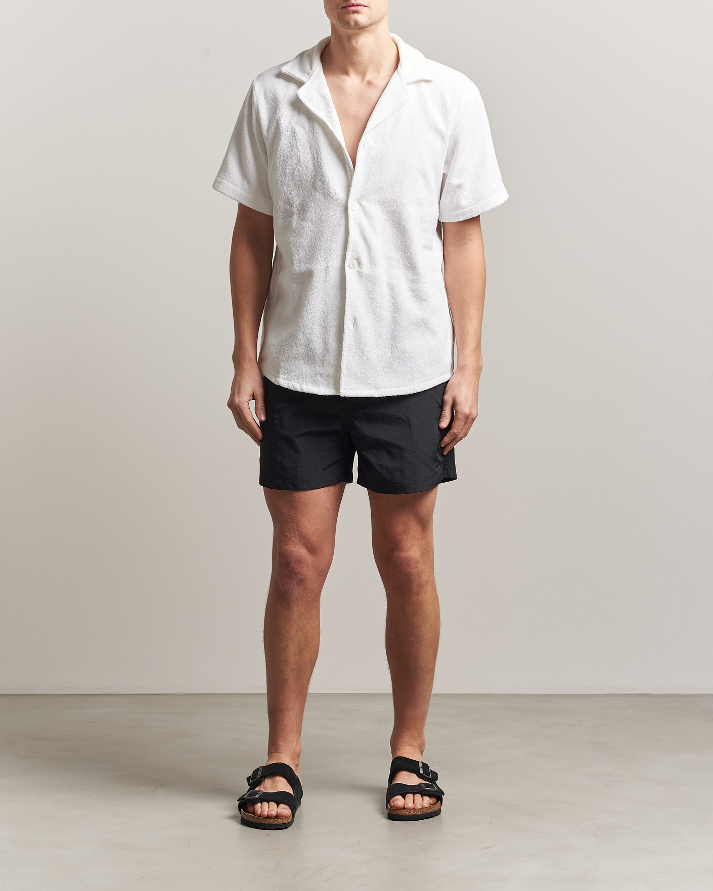 Herren | Badehosen | OAS | Plain Swimshorts Black