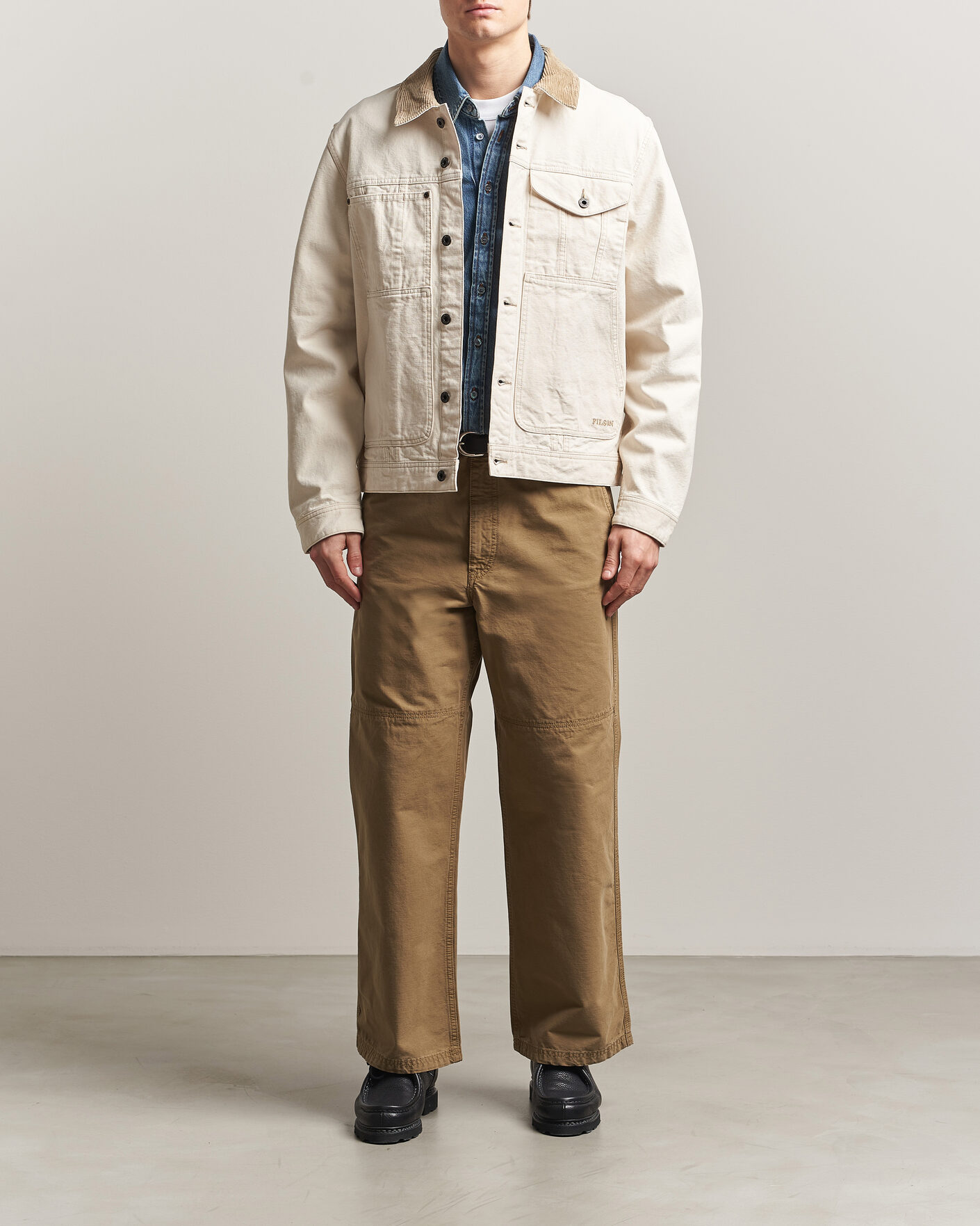 Herren | Jacken | Filson | Rustic Canvas Short Cruiser Natural Seed