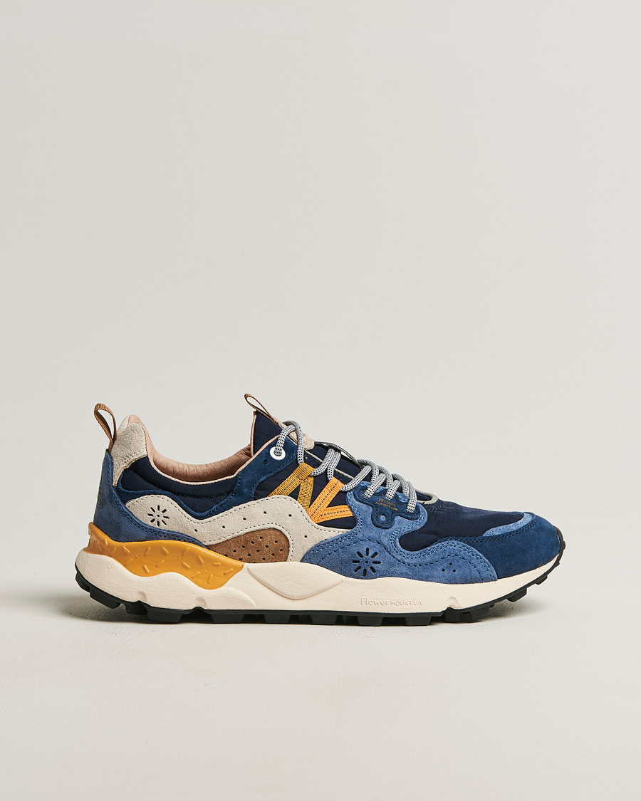 Herren | Sneaker | Flower Mountain | Yamano 3 Suede/Nylon Sneaker Dark Blue