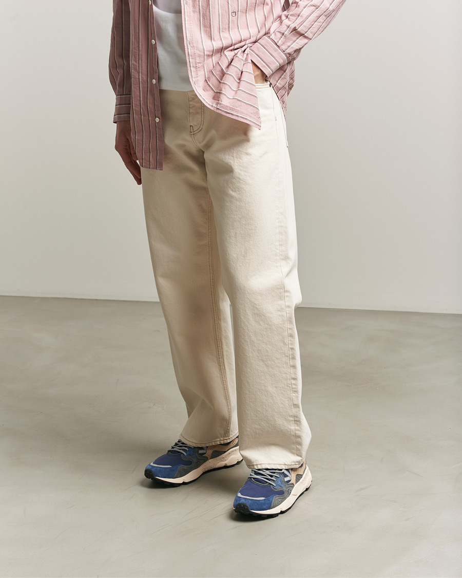 Herren | Sneaker | Flower Mountain | Yamano 3 Suede/Canvas Sneaker Blue/Grey