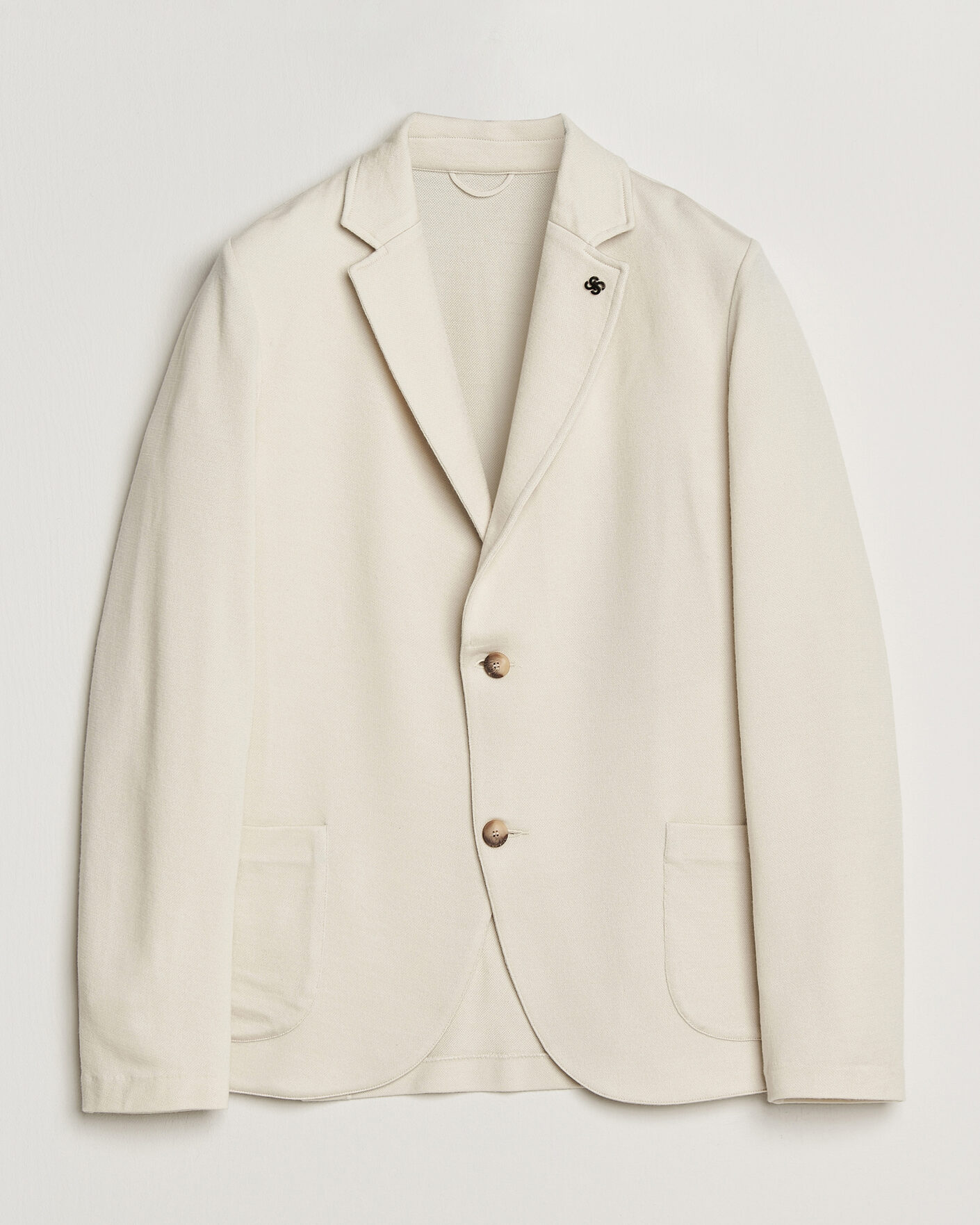 Herren | Sakkos | Gran Sasso | Wool Knitted Blazer Cream