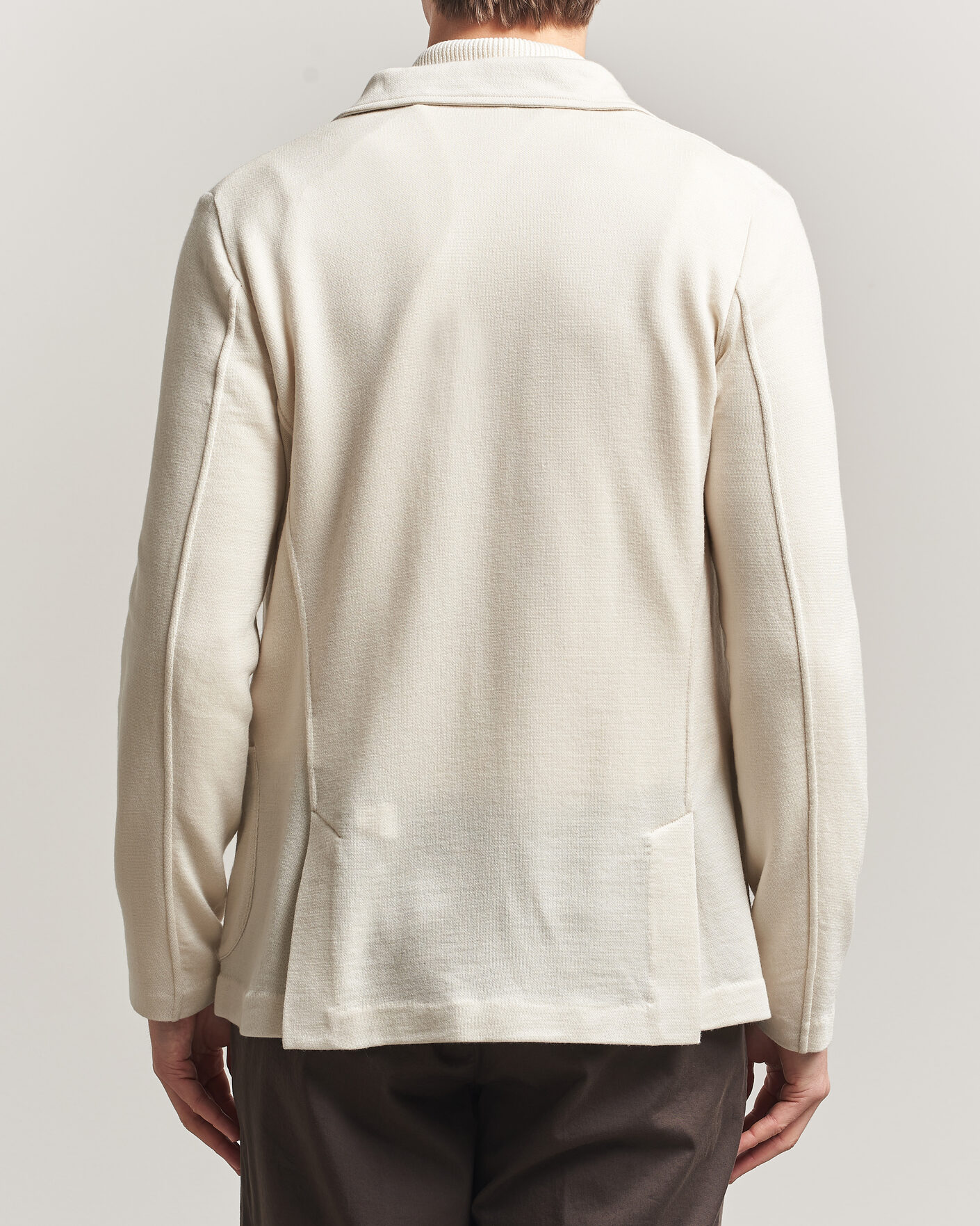 Herren | Sakkos | Gran Sasso | Wool Knitted Blazer Cream