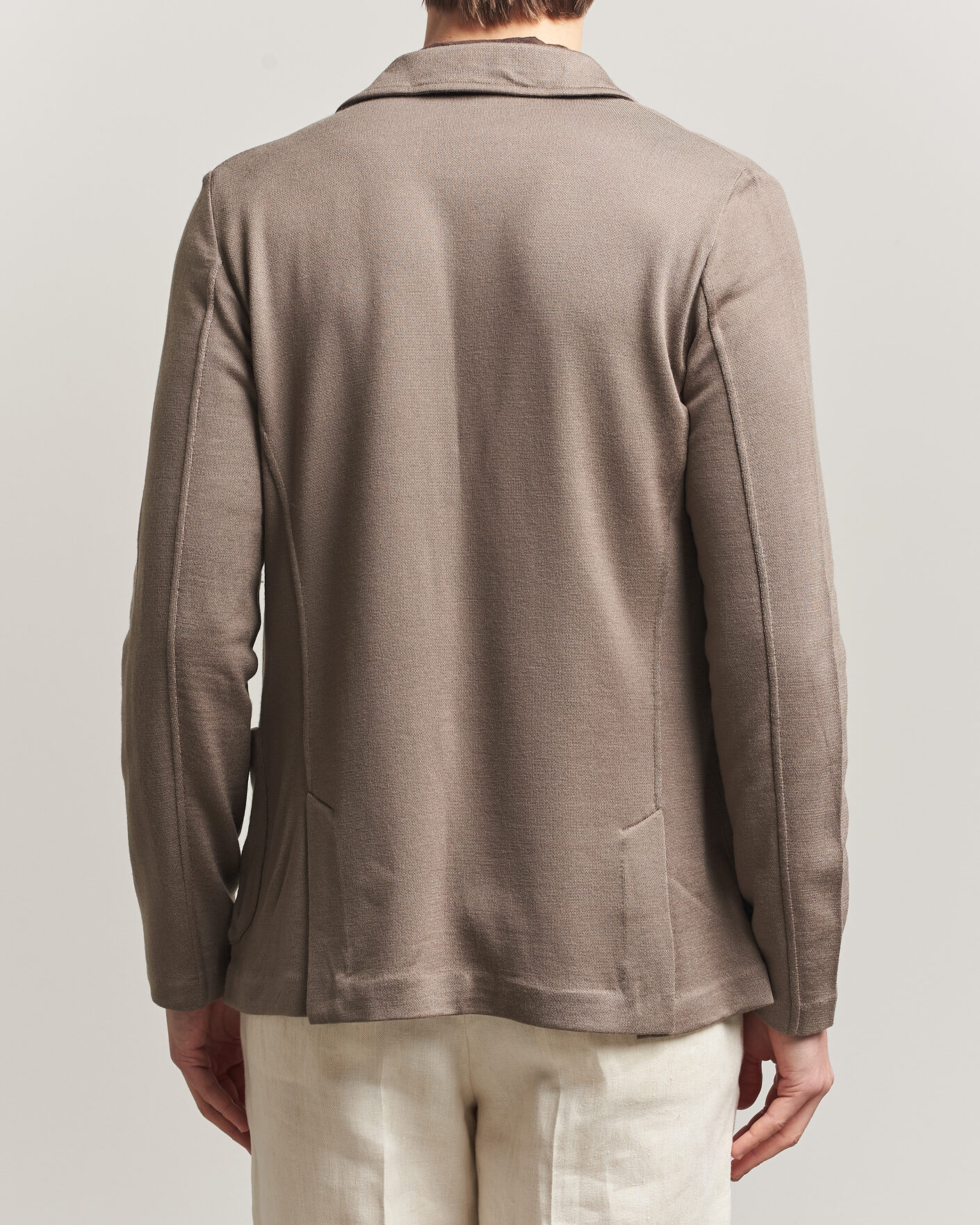 Herren | Sakkos | Gran Sasso | Wool Knitted Blazer Brown
