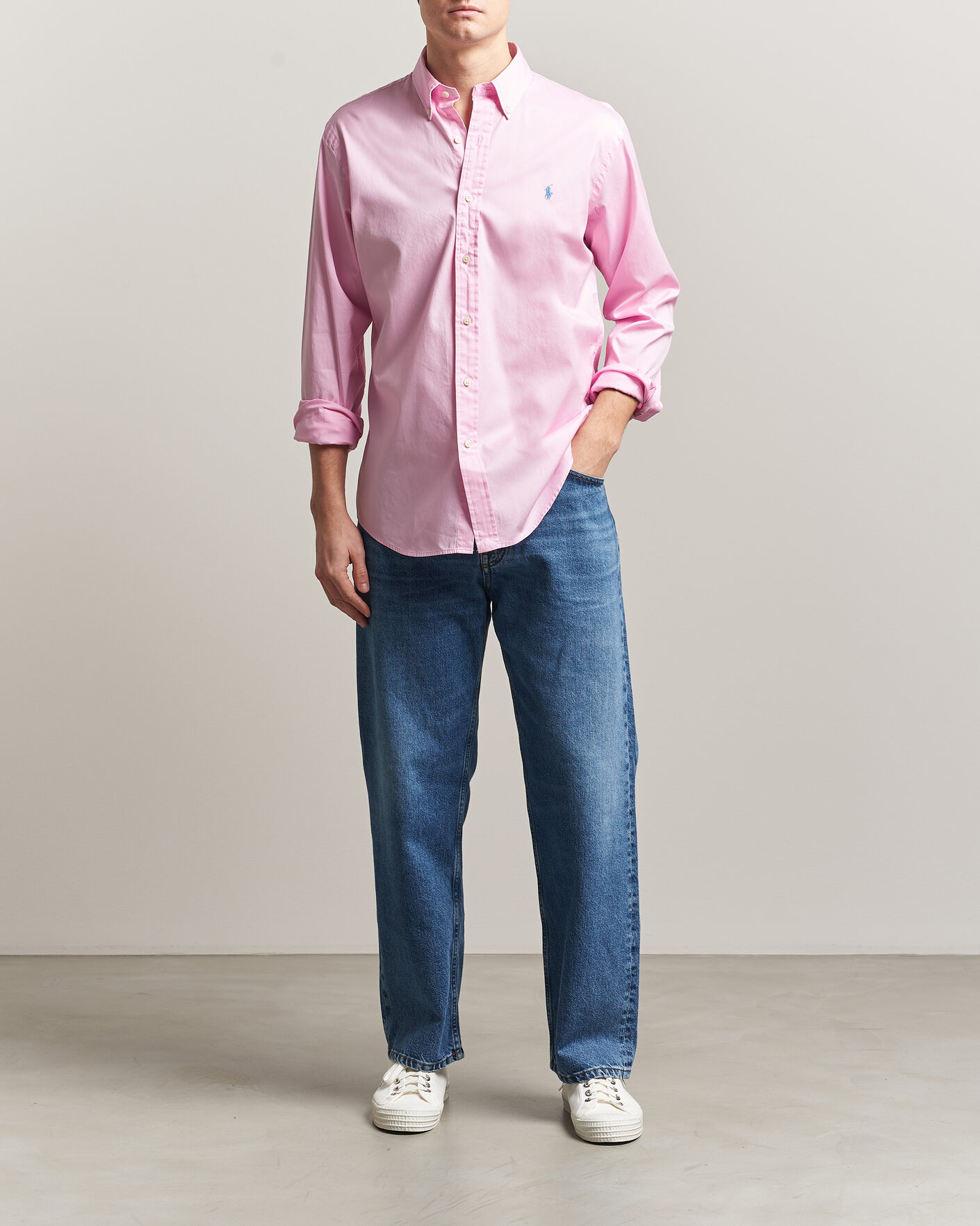 Herren | Hemden | Polo Ralph Lauren | Custom Fit Garment Twill Shirt Carmel Pink