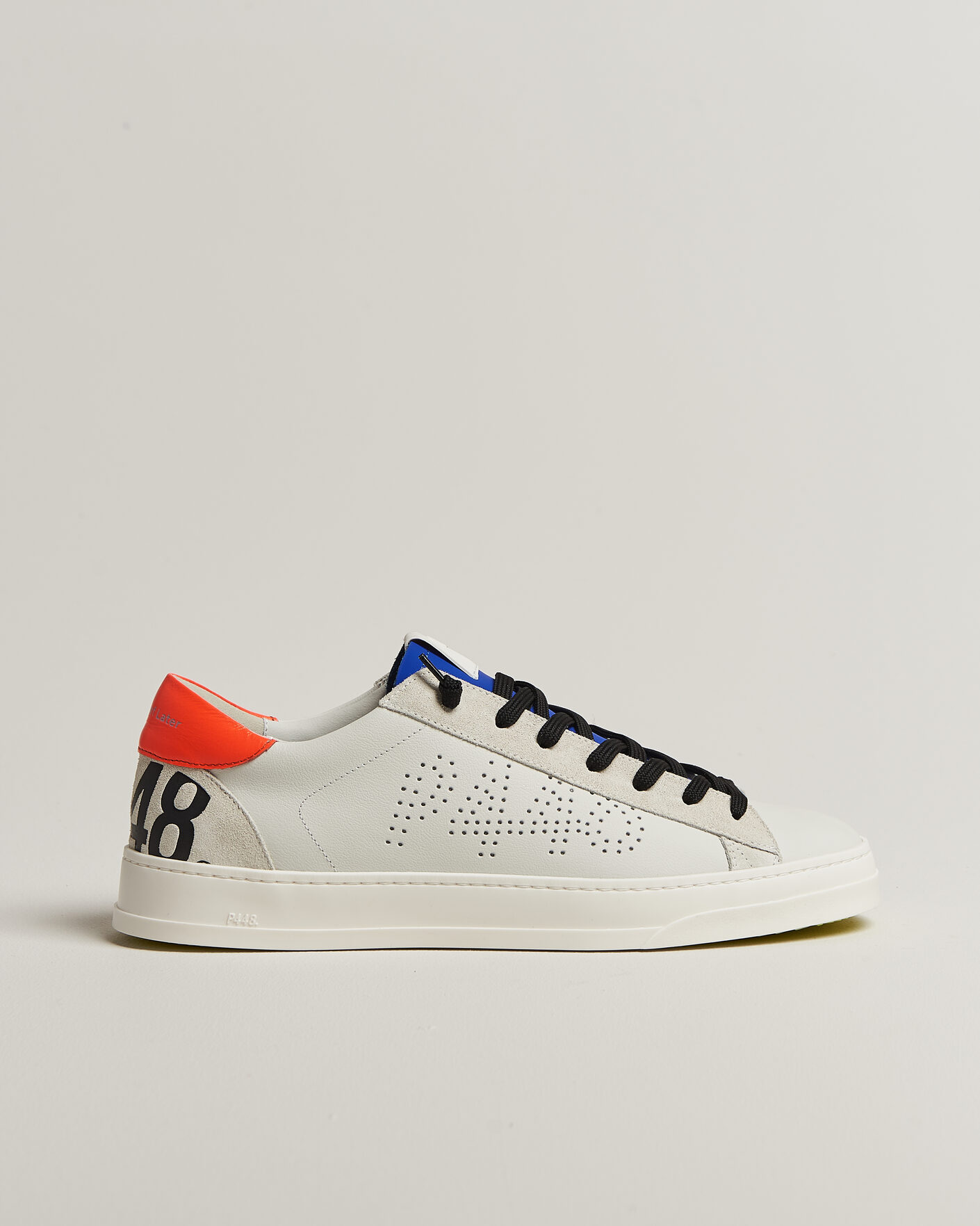 Herren | Sneaker | P448 | Jack Leather Sneaker Grey/Orange