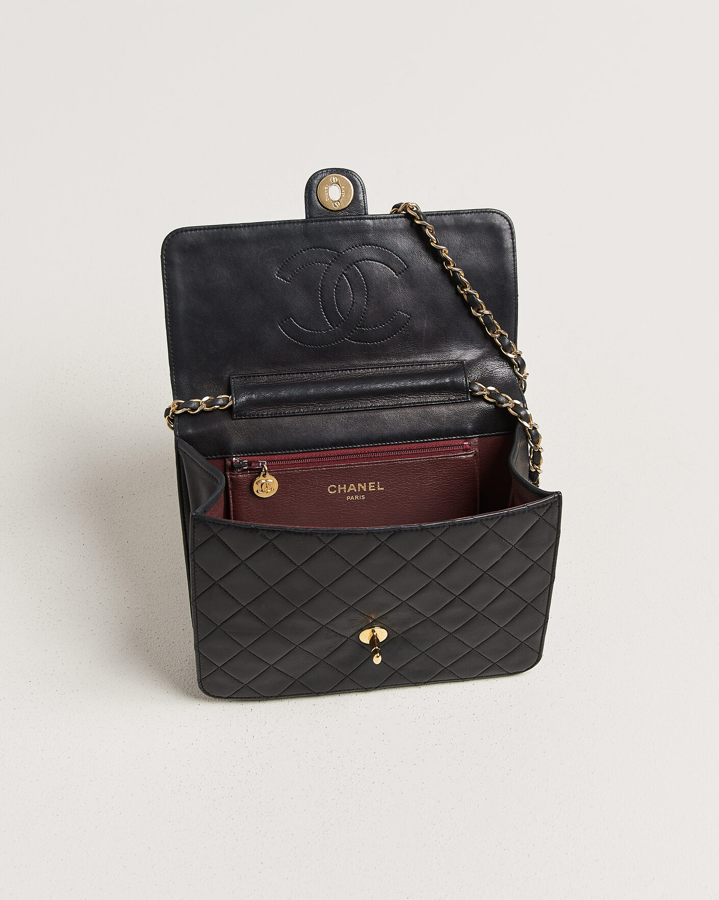 Herren | Pre-Owned & Vintage Bags | Chanel Pre-Owned | Single Flap Bag Black