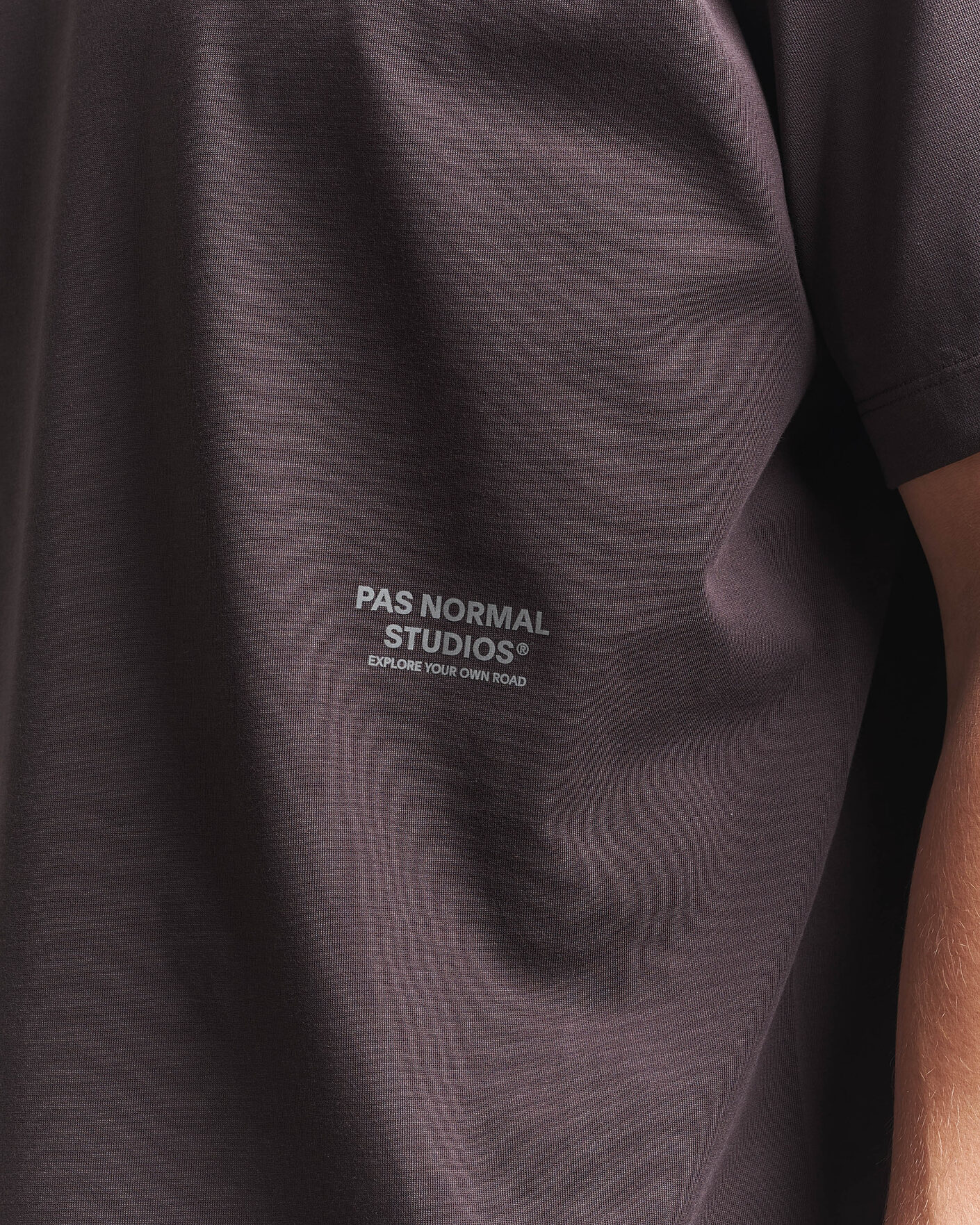 Herren | T-Shirts | Pas Normal Studios | Off Race Cotton Tech T-Shirt Dark Purple