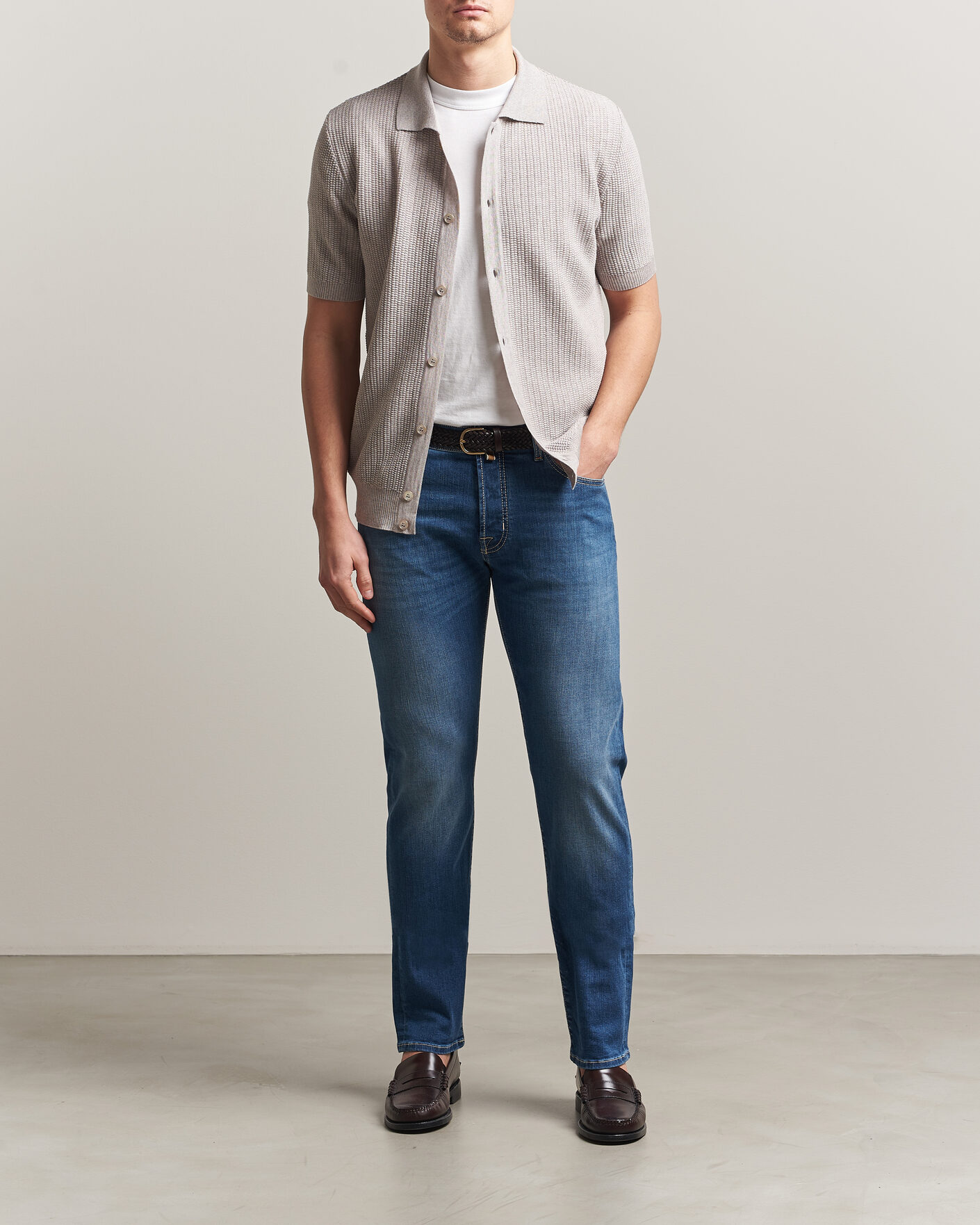 Herren | Hosen | Jacob Cohën | Bard Slim Fit Super Stretch Jeans Light Vintage