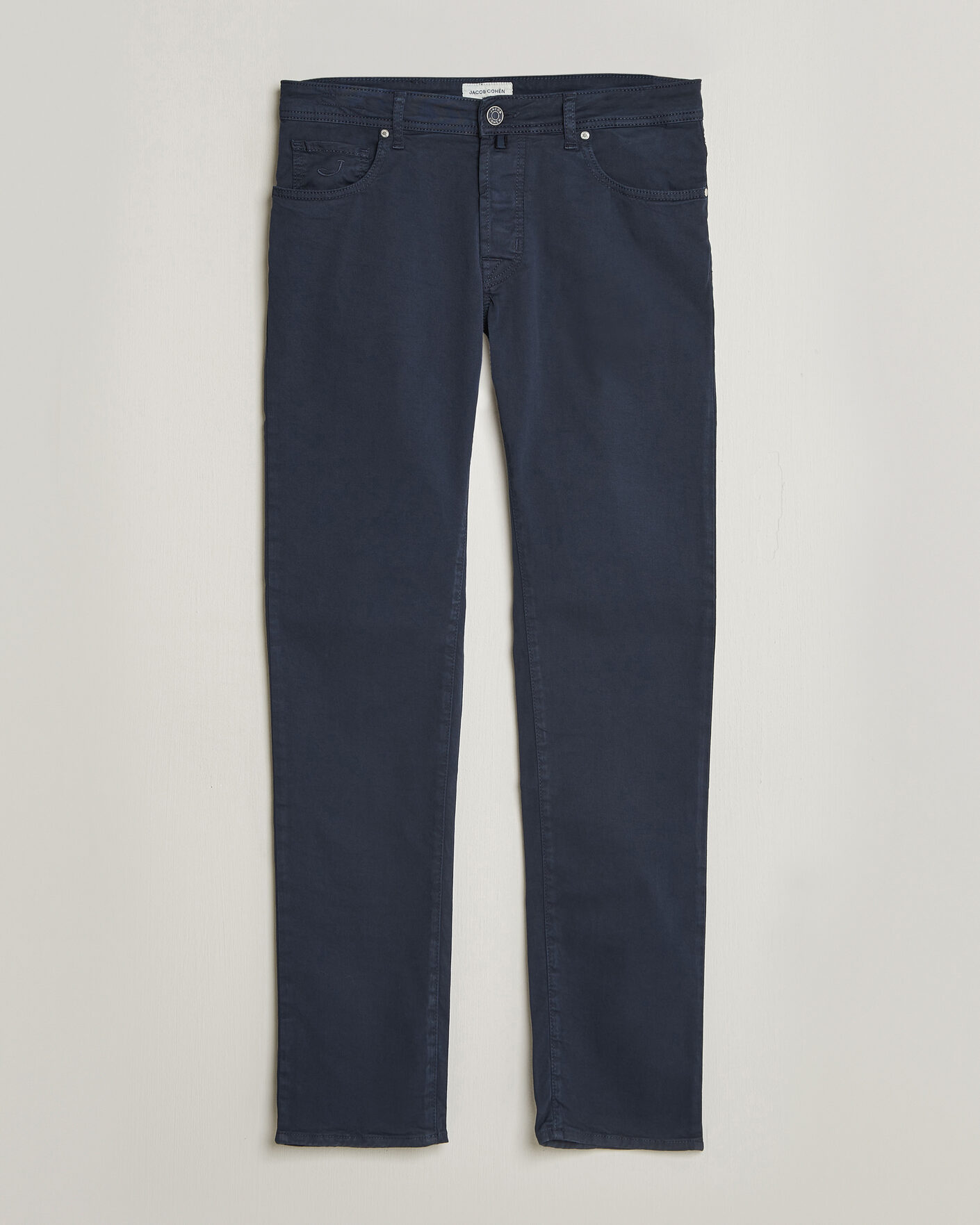 Herren | Hosen | Jacob Cohën | Bard Garment Dyed Gabardine Trousers Navy Blue