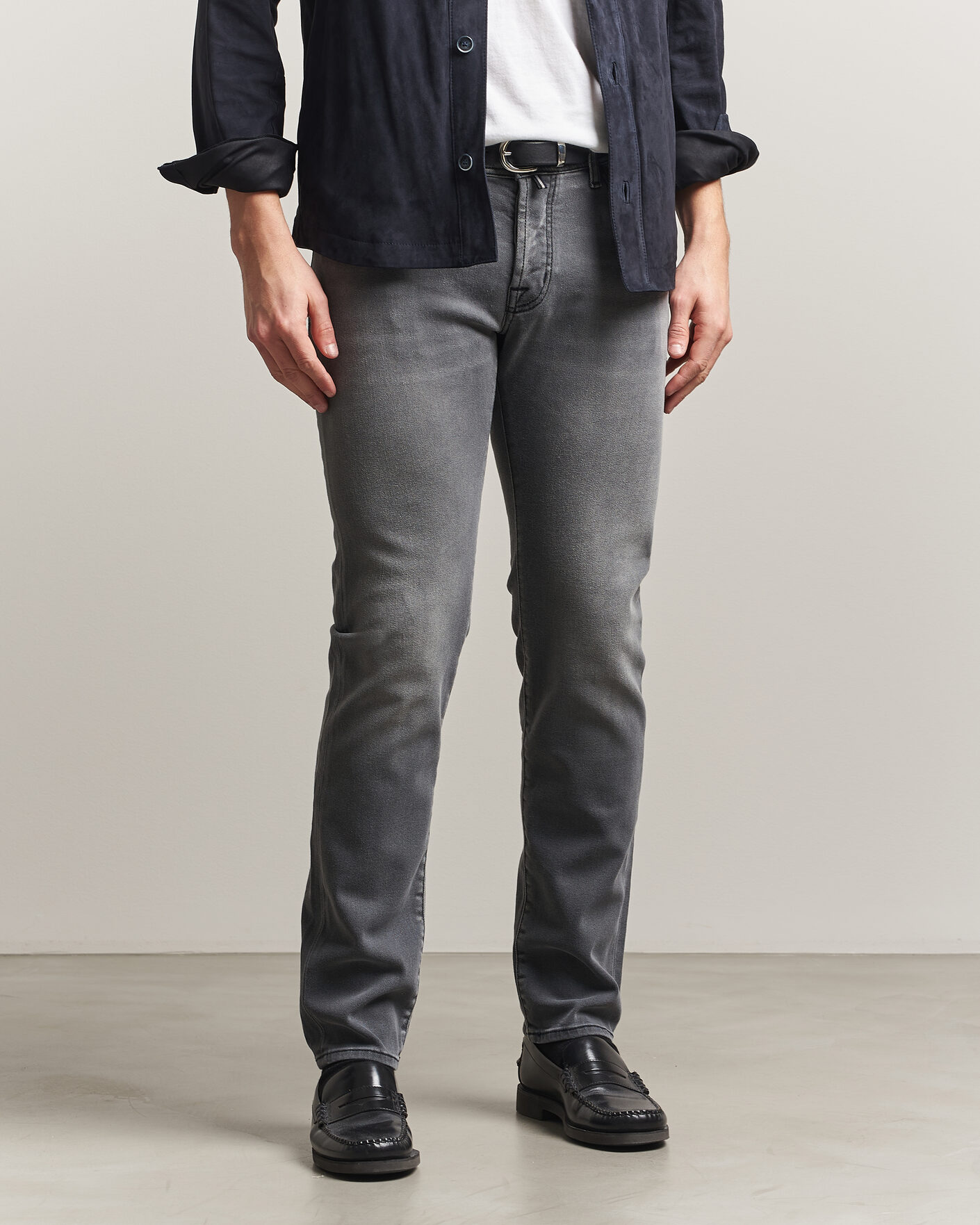 Herren | Hosen | Jacob Cohën | Nick Slim Fit Power Stretch Jeans Light Black Wash