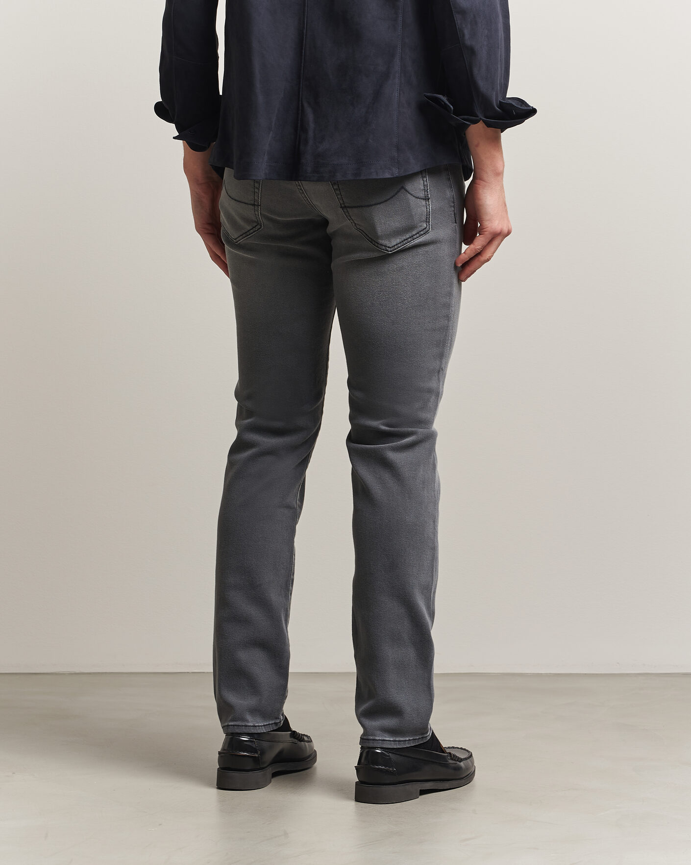 Herren | Hosen | Jacob Cohën | Nick Slim Fit Power Stretch Jeans Light Black Wash