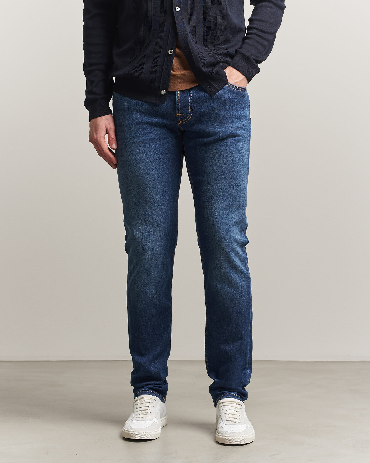 Herren | Jeans | Jacob Cohën | Nick Slim Fit Super Stretch Jeans Medium Vintage