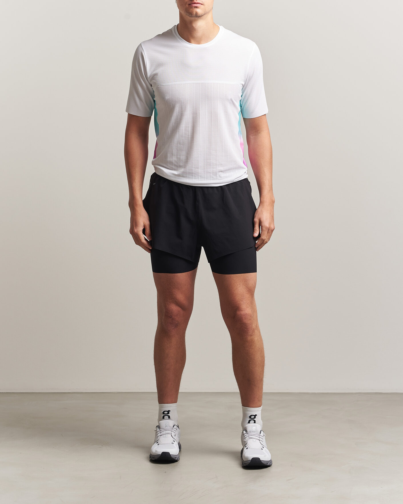 Herren | T-Shirts | SOAR Running | Hot Weather Tee White/Blue