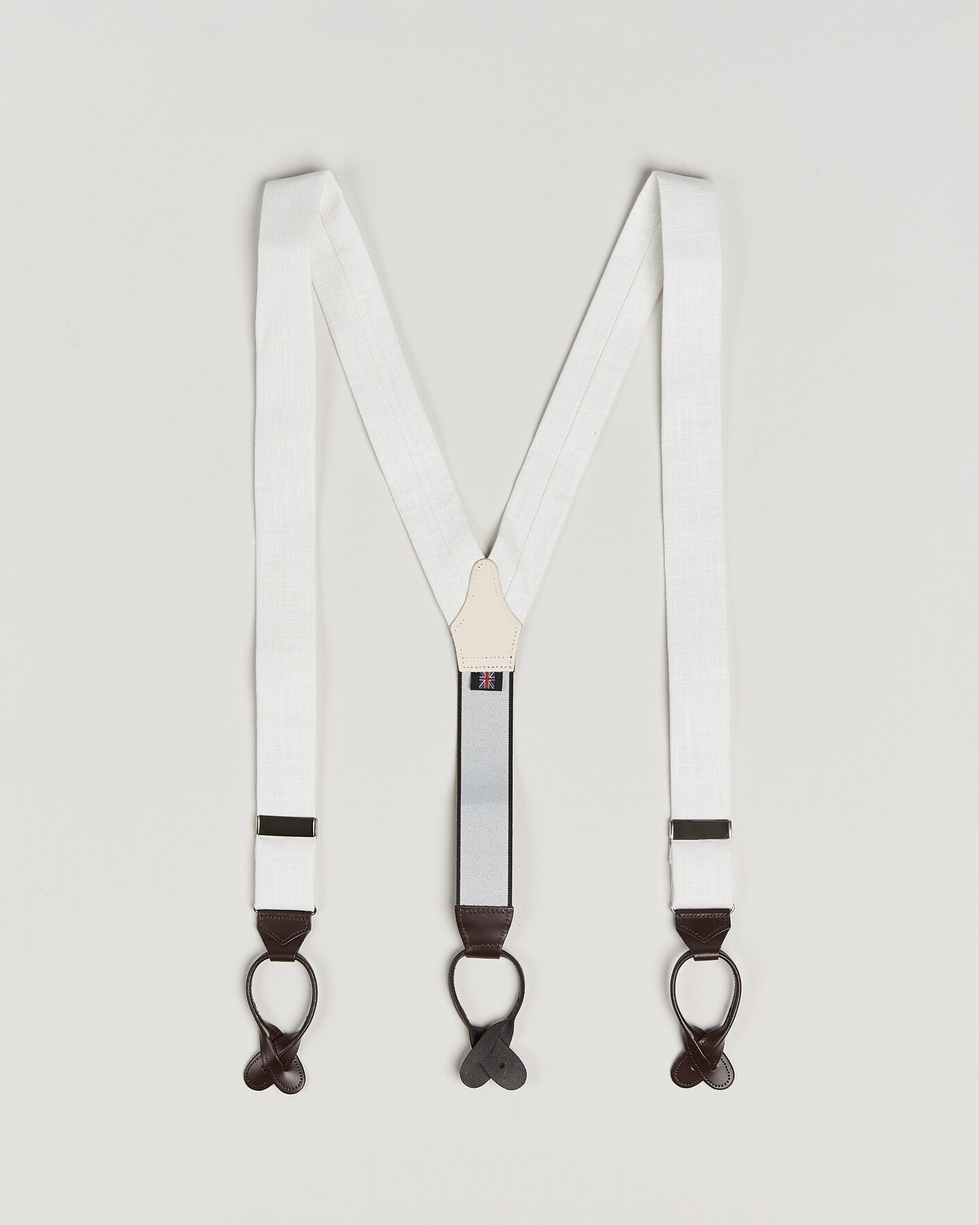 Herren | Hosenträger | Albert Thurston | Linen Braces Ivory