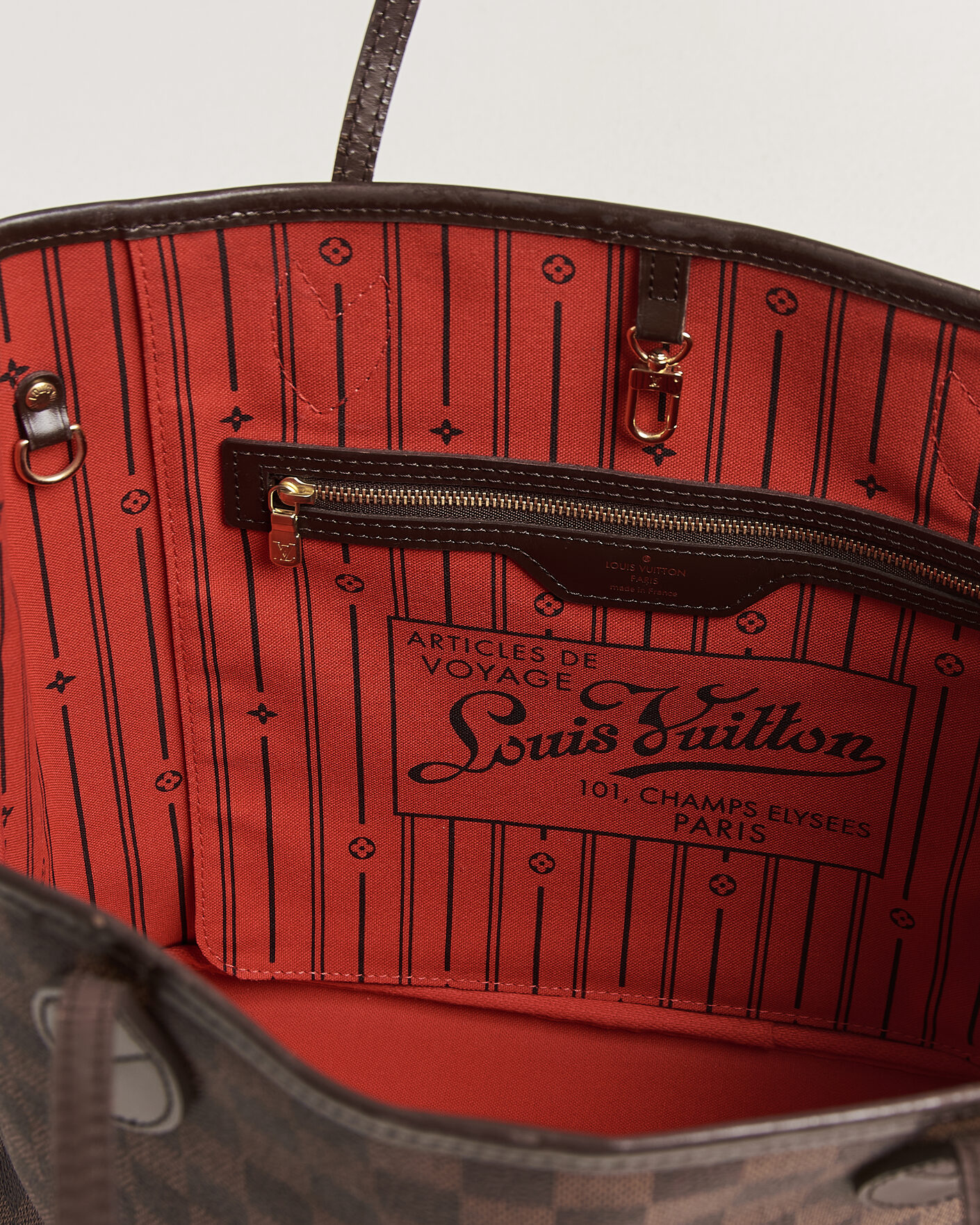 Herren | Pre-Owned & Vintage Bags | Louis Vuitton Pre-Owned | Neverfull MM Damier Ebene