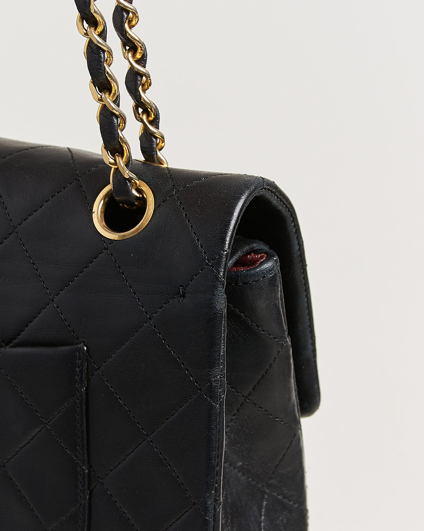 Herren | Pre-Owned & Vintage Bags | Chanel Pre-Owned | Classic Medium Double Flap Bag Lambskin Black