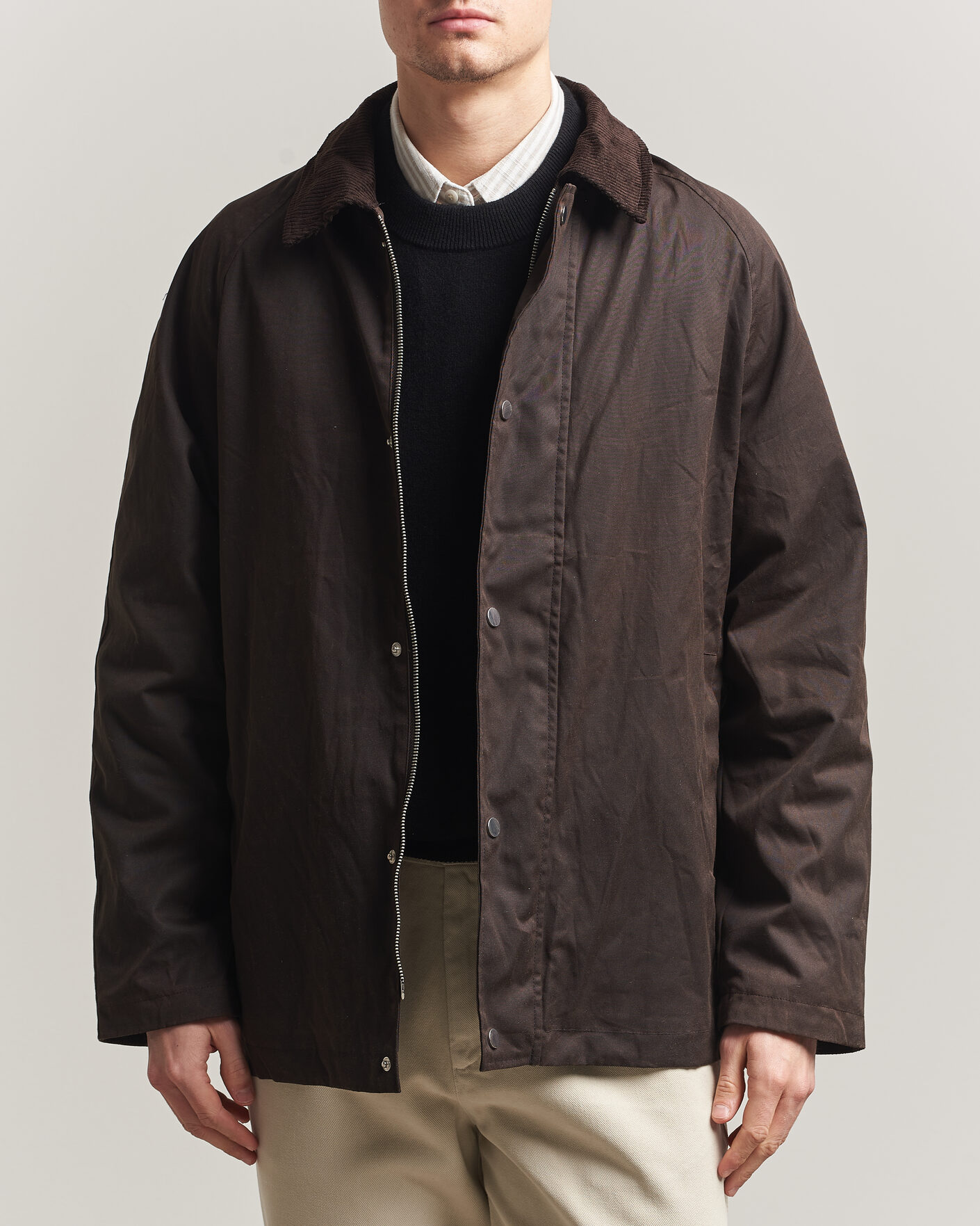 Herren | Jacken | A Day's March | Limestone Waxed Jacket Dark Brown