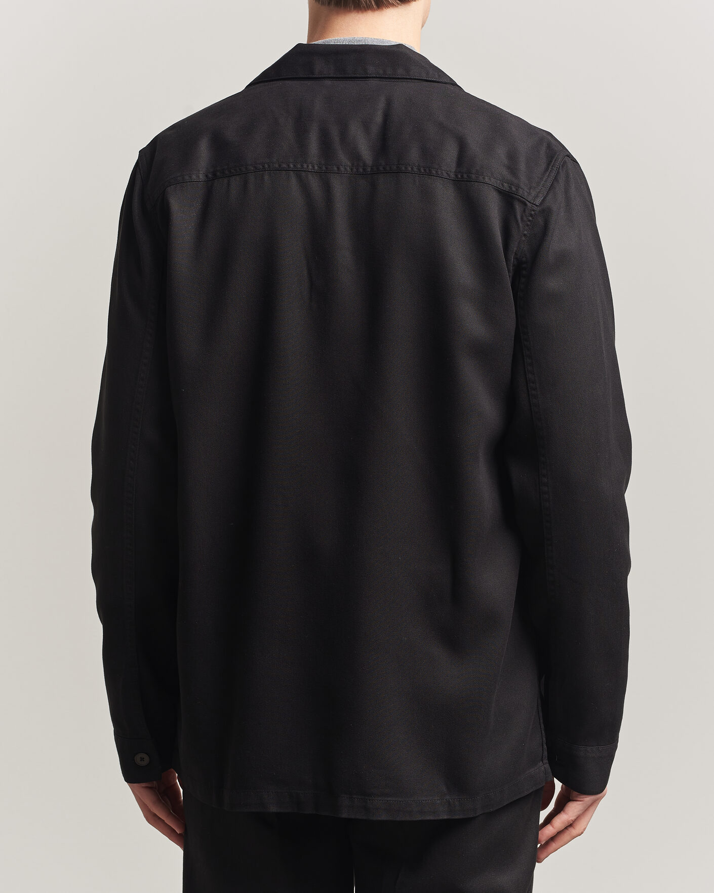 Herren | Hemden | A Day's March | Banagher Lyocell Overshirt Black