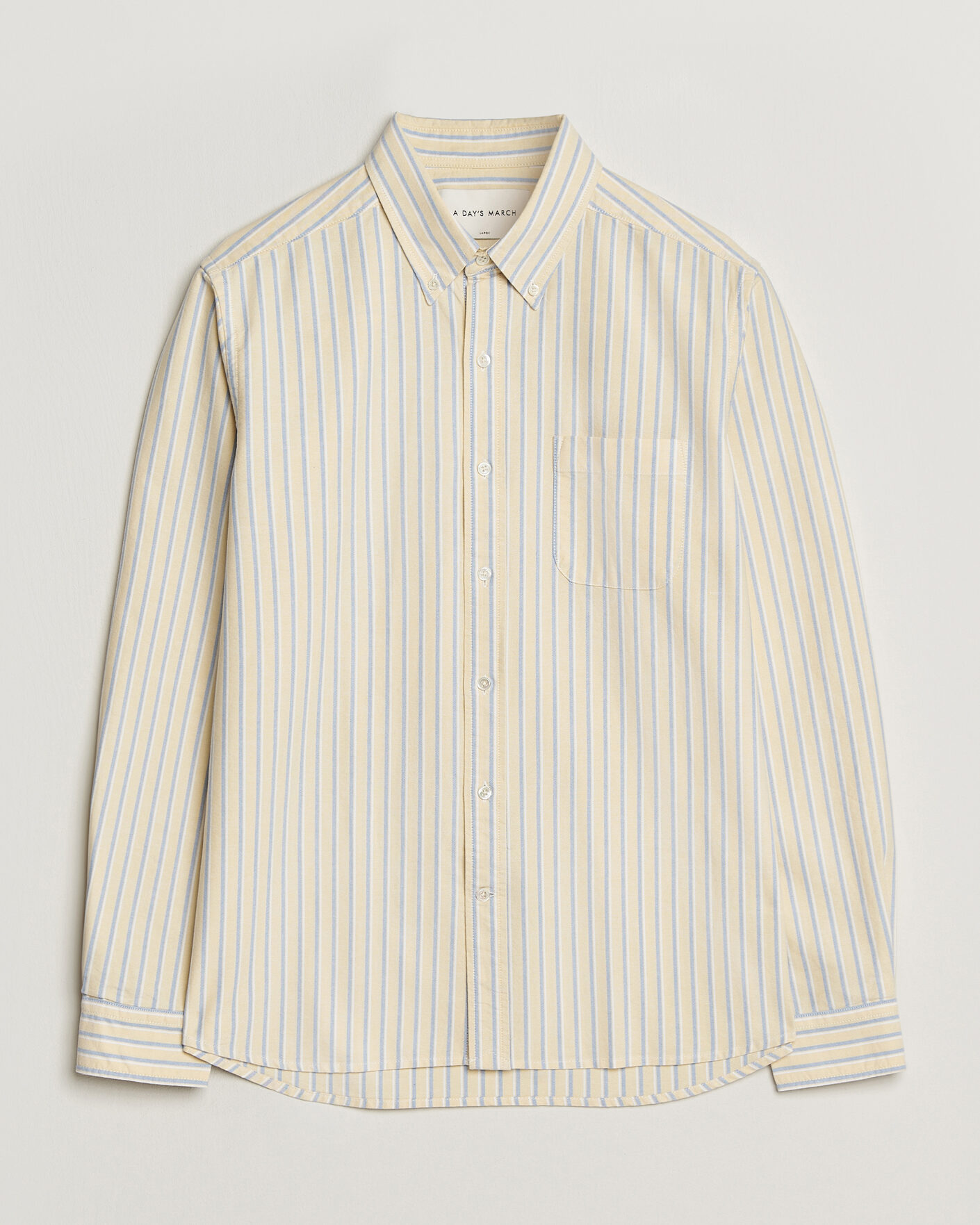 Herren | Hemden | A Day's March | Original Oxford Shirt Yellow Multi