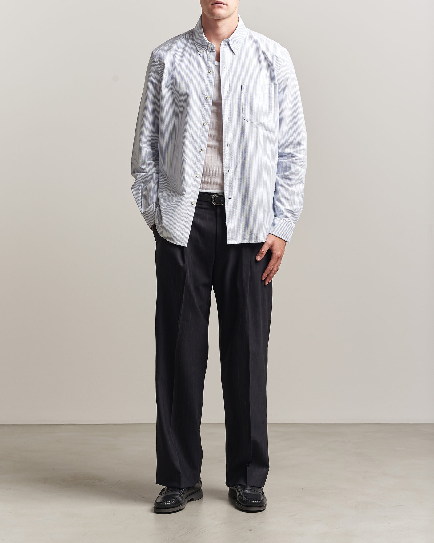Herren | Hemden | A Day's March | Original Oxford Shirt Blue/White