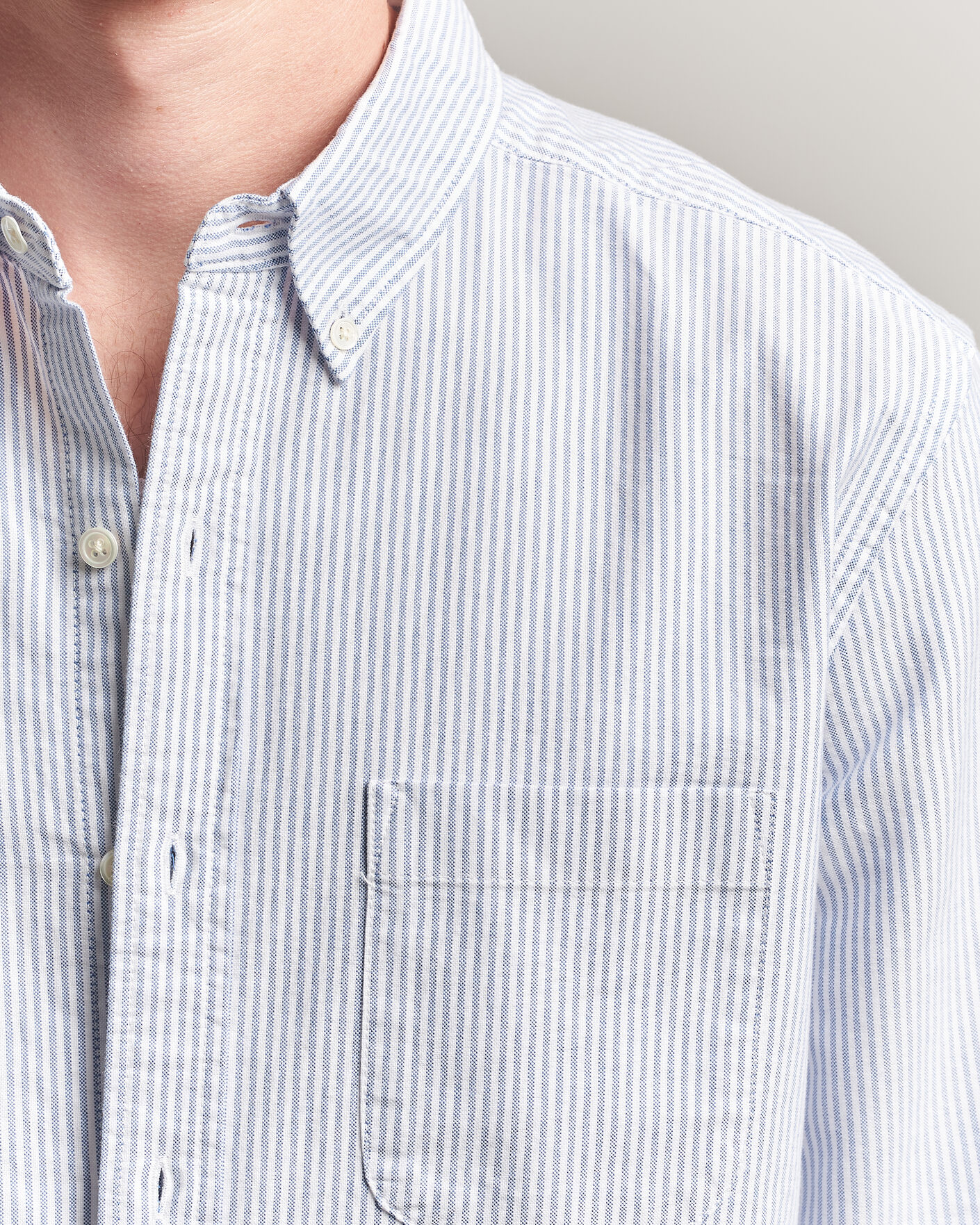 Herren | Hemden | A Day's March | Original Oxford Shirt Blue/White