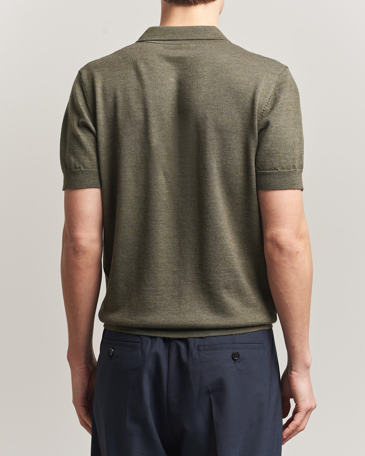 Herren | Poloshirts | A Day's March | Rosehall Knitted Polo Forrest Green