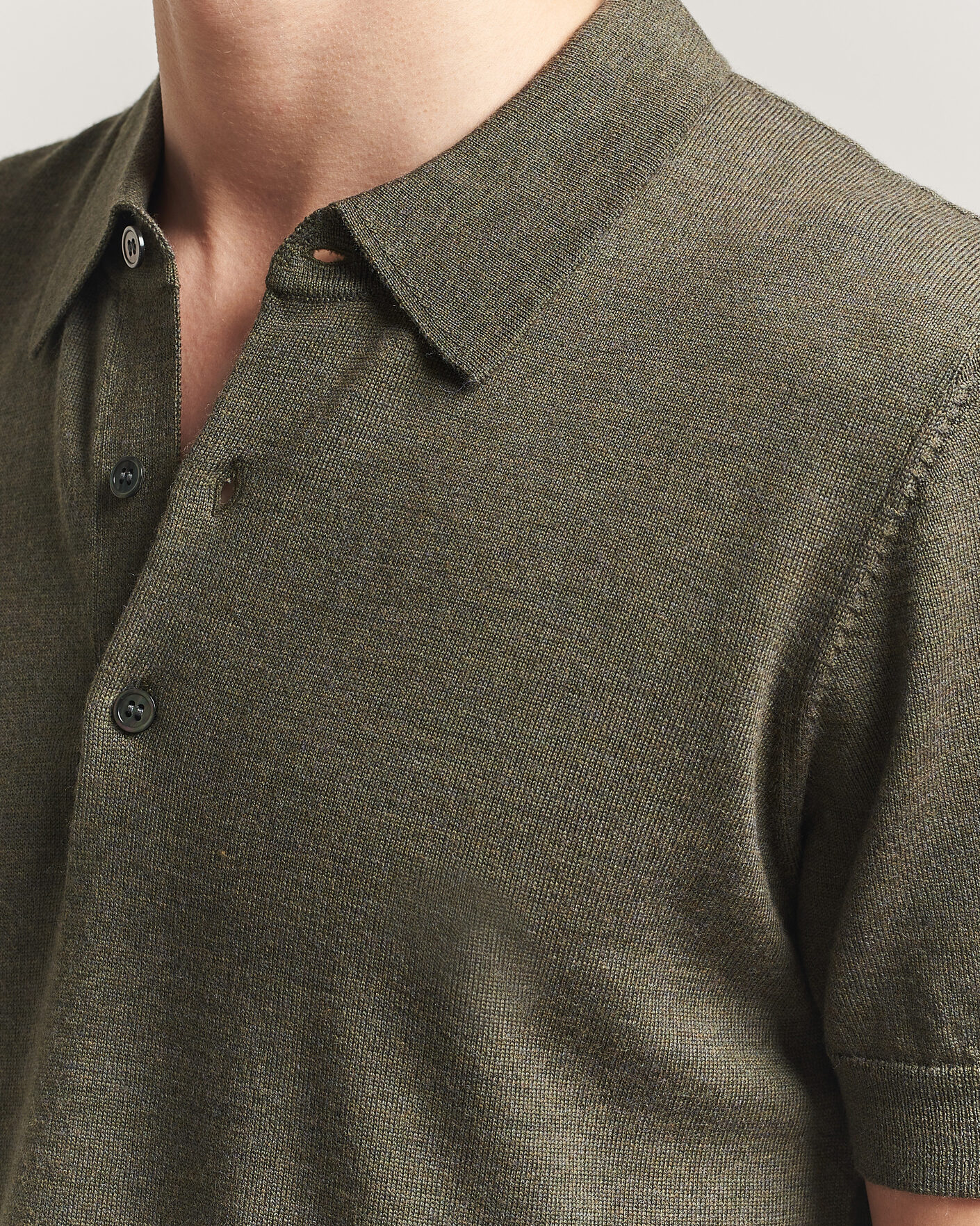 Herren | Poloshirts | A Day's March | Rosehall Knitted Polo Forrest Green