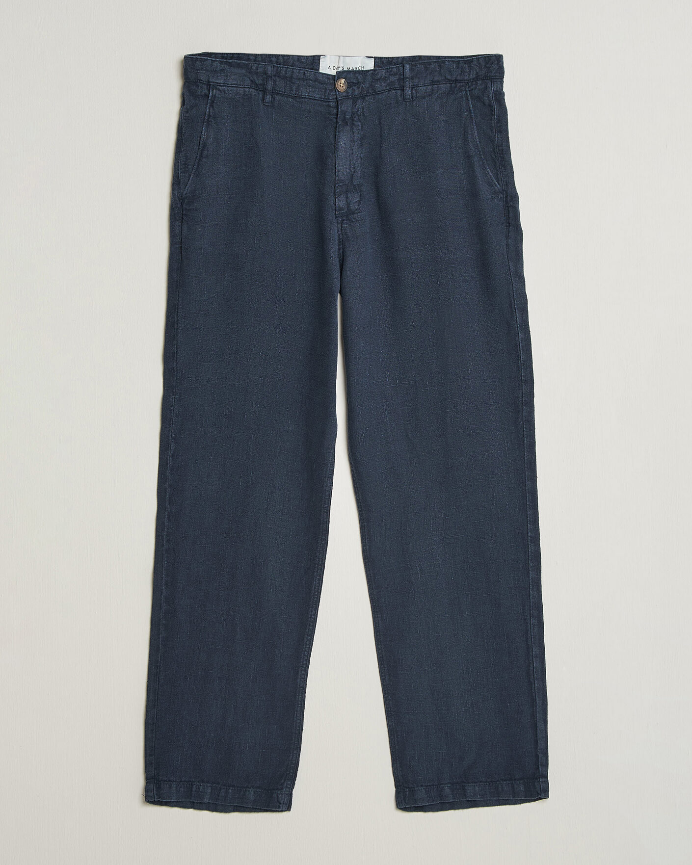 Herren | Hosen | A Day's March | Redwood Linen Trousers Navy