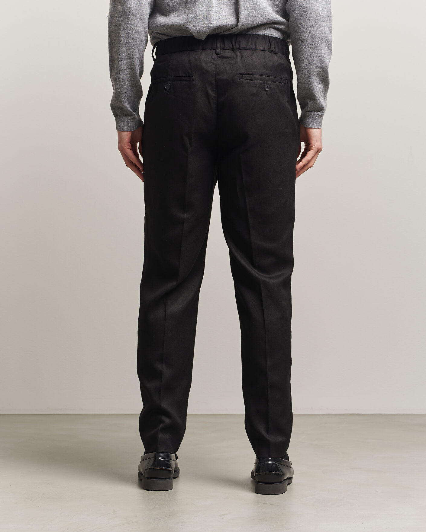 Herren | Hosen | A Day's March | Smart Lyocell Trousers Black