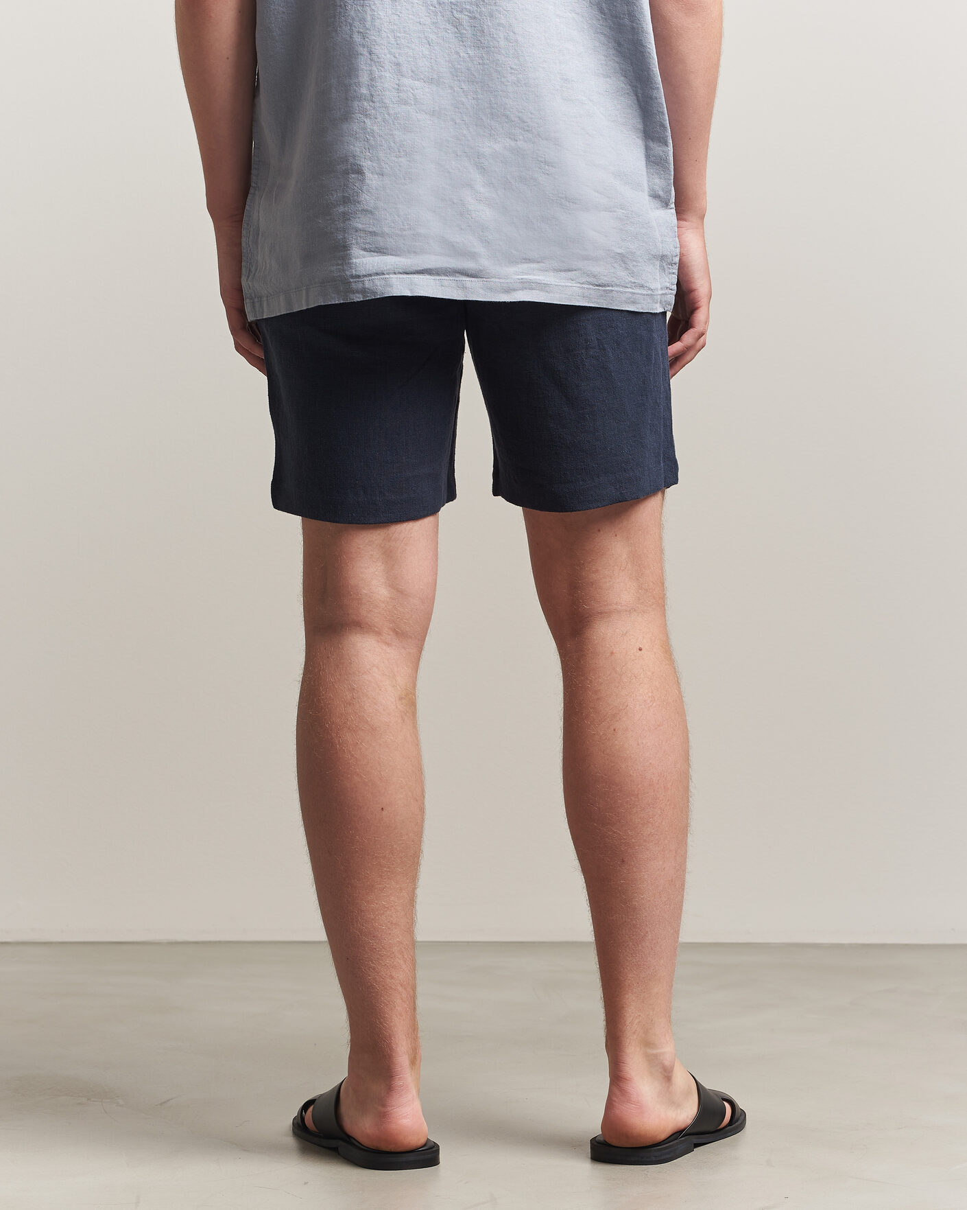 Herren | Shorts | A Day's March | Luny Linen Shorts Navy