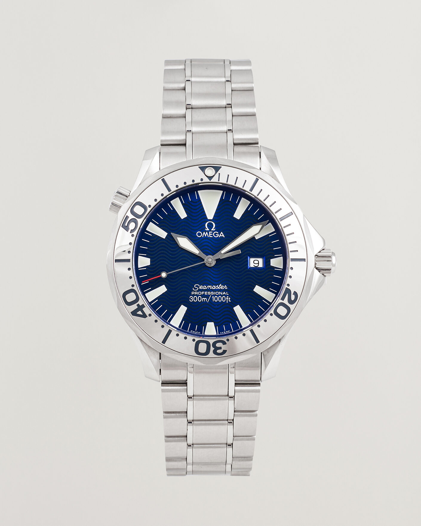 Herren | Pre-Owned & Vintage Watches | Omega Pre-Owned | Seamaster 300M Electric Blue 