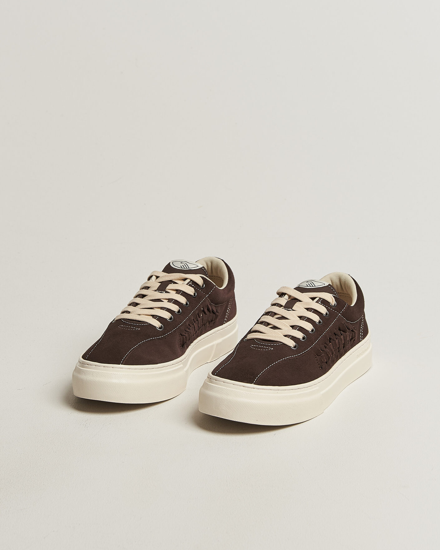 Herren | Sneaker | Stepney Workers Club | Dellow 02 Woven Suede Sneaker Dark Brown