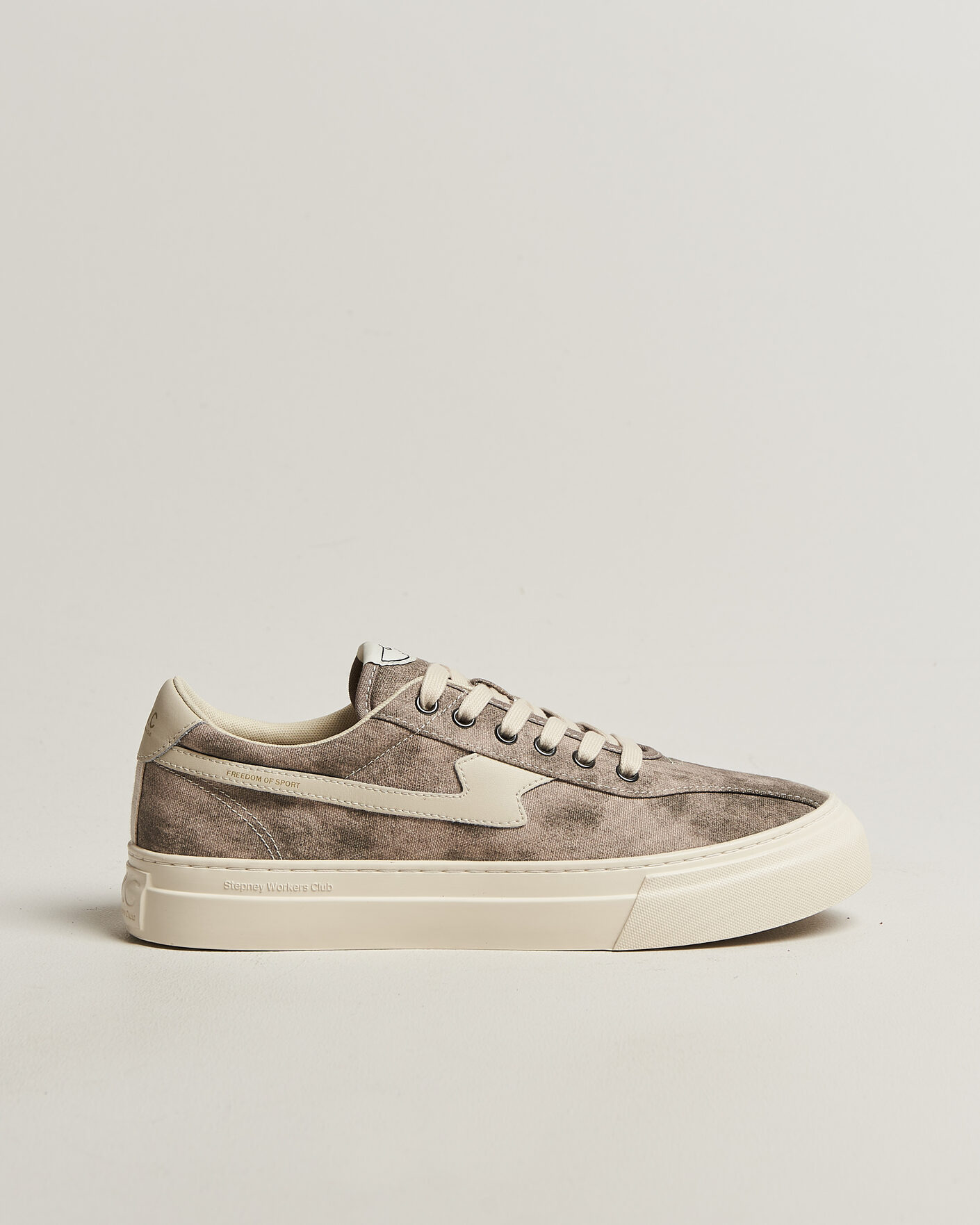 Herren | Sneaker | Stepney Workers Club | Dellow S-Strike Sunfade Canvas Sneaker Earth Grey