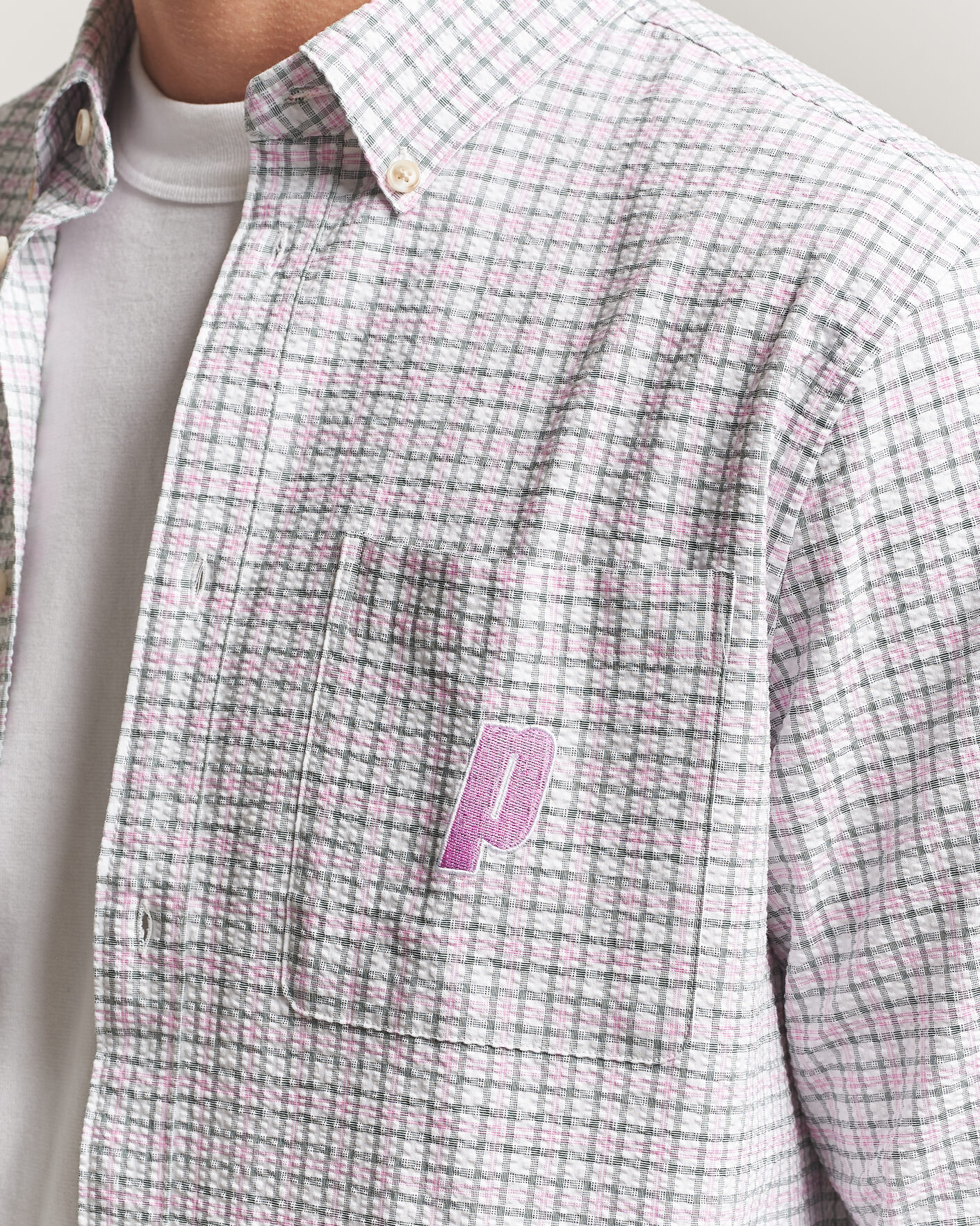 Herren | Hemden | LES DEUX | Prince Seersucker Check Shirt Ivory
