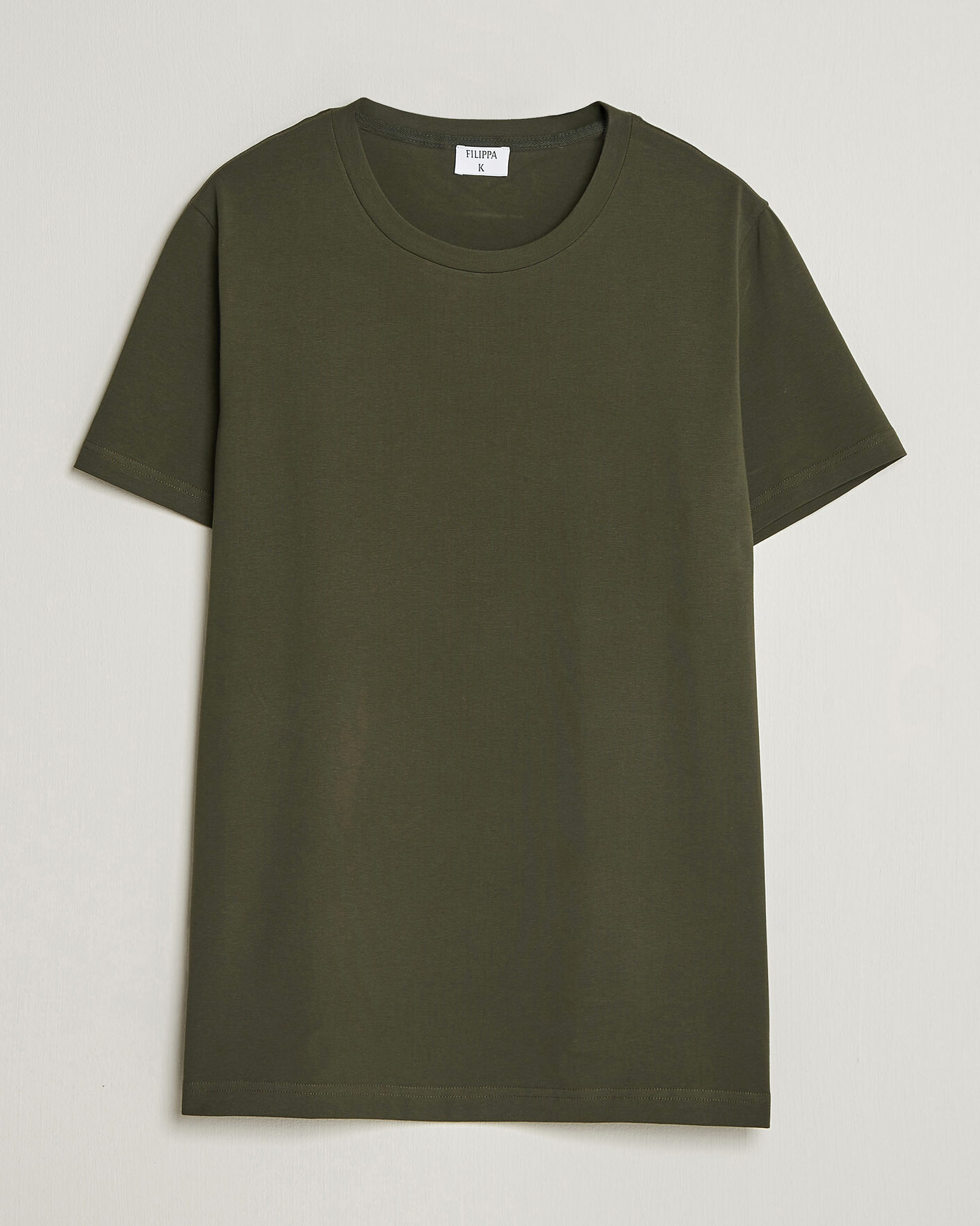 Herren | T-Shirts | Filippa K | Soft Lycra T-Shirt Midnight Olive
