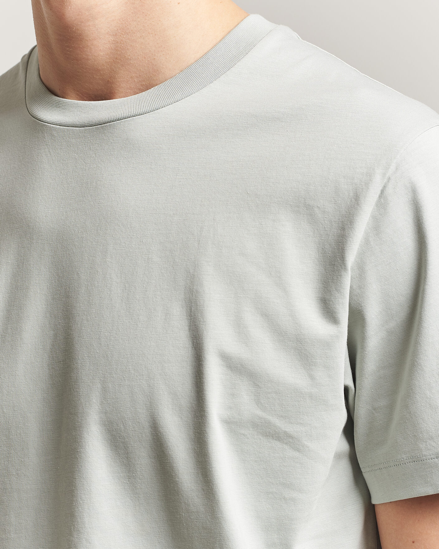 Herren | T-Shirts | Filippa K | Filip Crew Neck T-Shirt Silver Grey