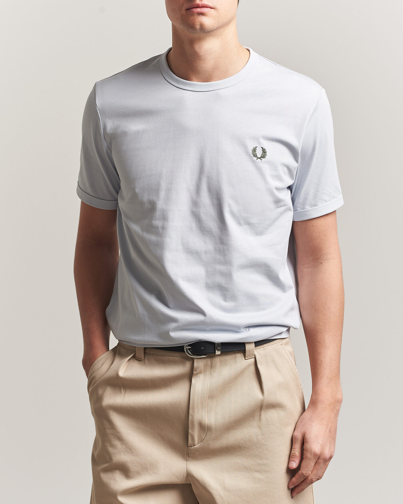 Herren | T-Shirts | Fred Perry | Ringer T-Shirt Dusky Blue
