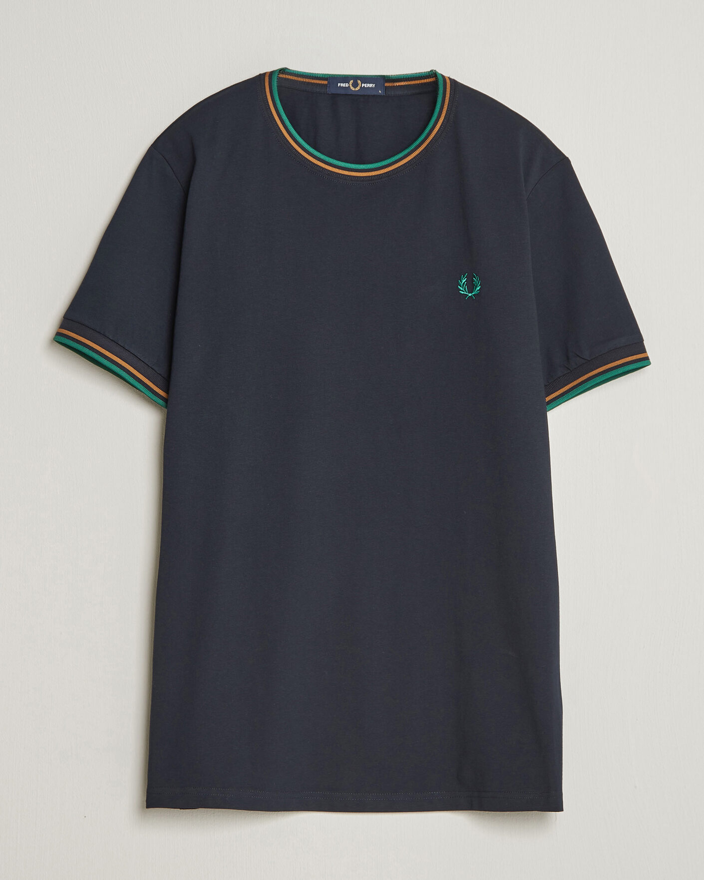 Herren | T-Shirts | Fred Perry | Twin Tipped T-Shirt Navy