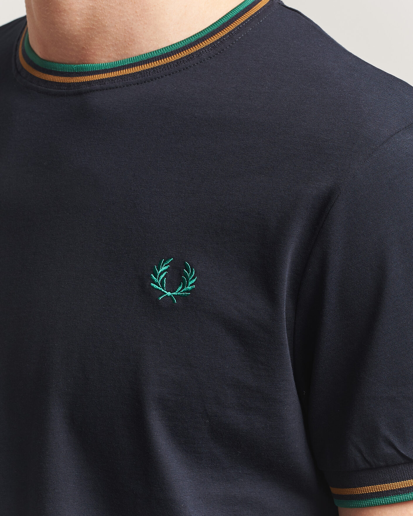 Herren | T-Shirts | Fred Perry | Twin Tipped T-Shirt Navy