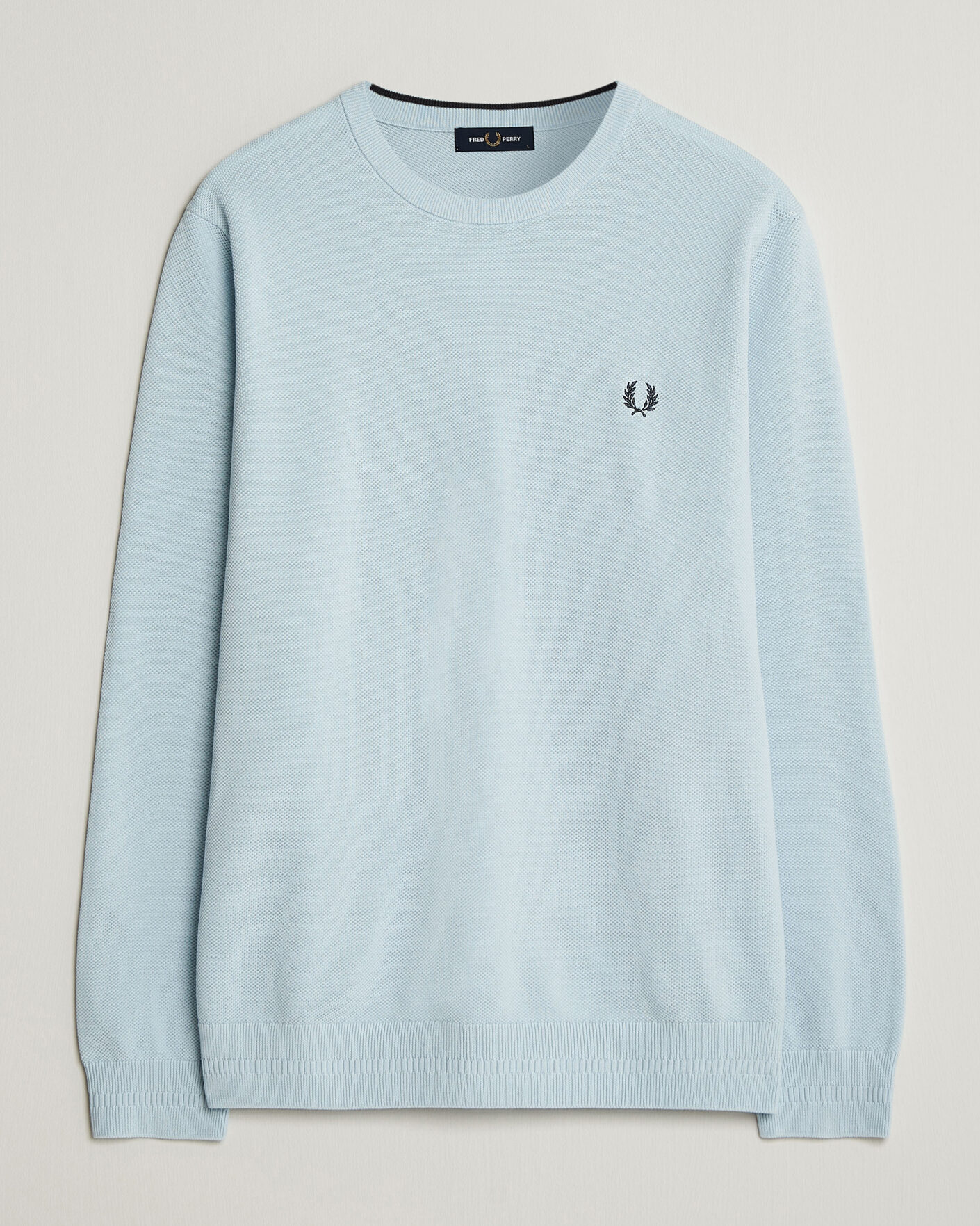 Herren | Pullover | Fred Perry | Piqué Stitched Sweater Light Ice