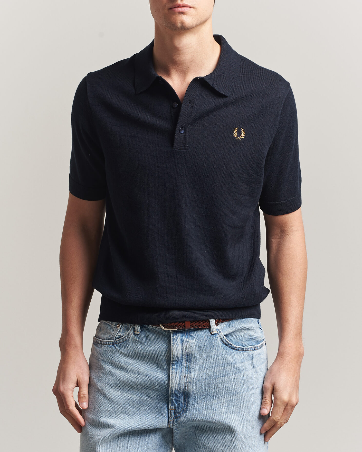 Herren | Poloshirts | Fred Perry | Cotton Knitted Polo Navy
